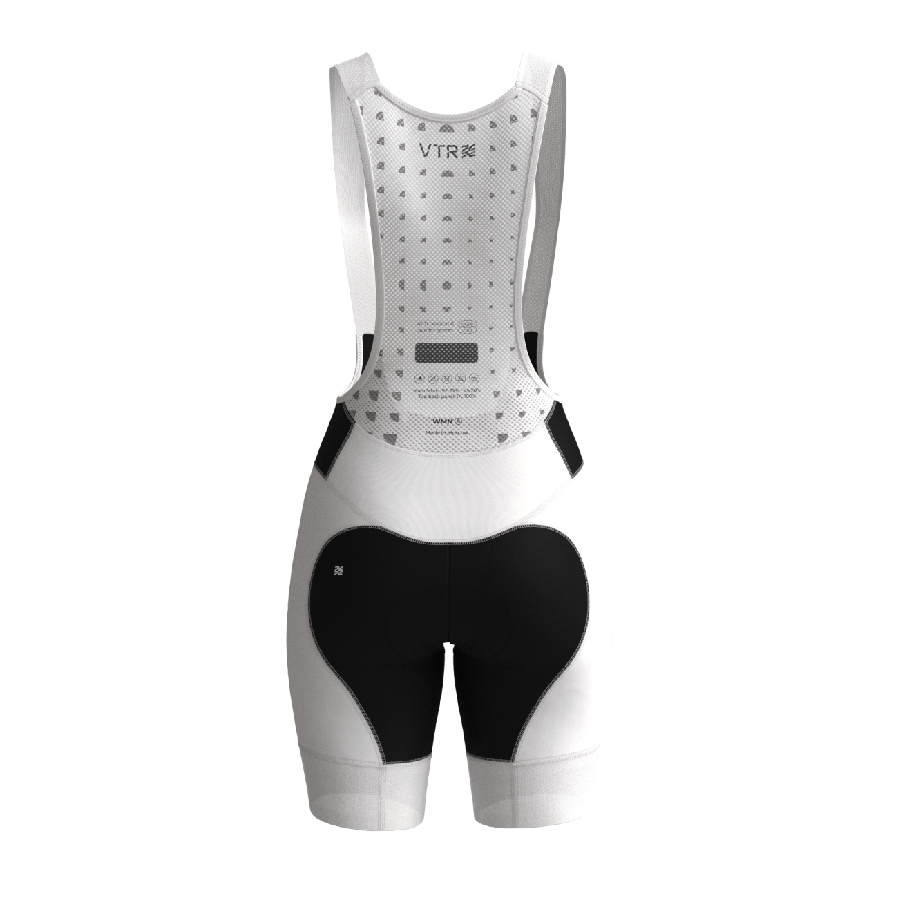 Велотрусы с подкладкой и лямками, женская классическая модель VTR-04