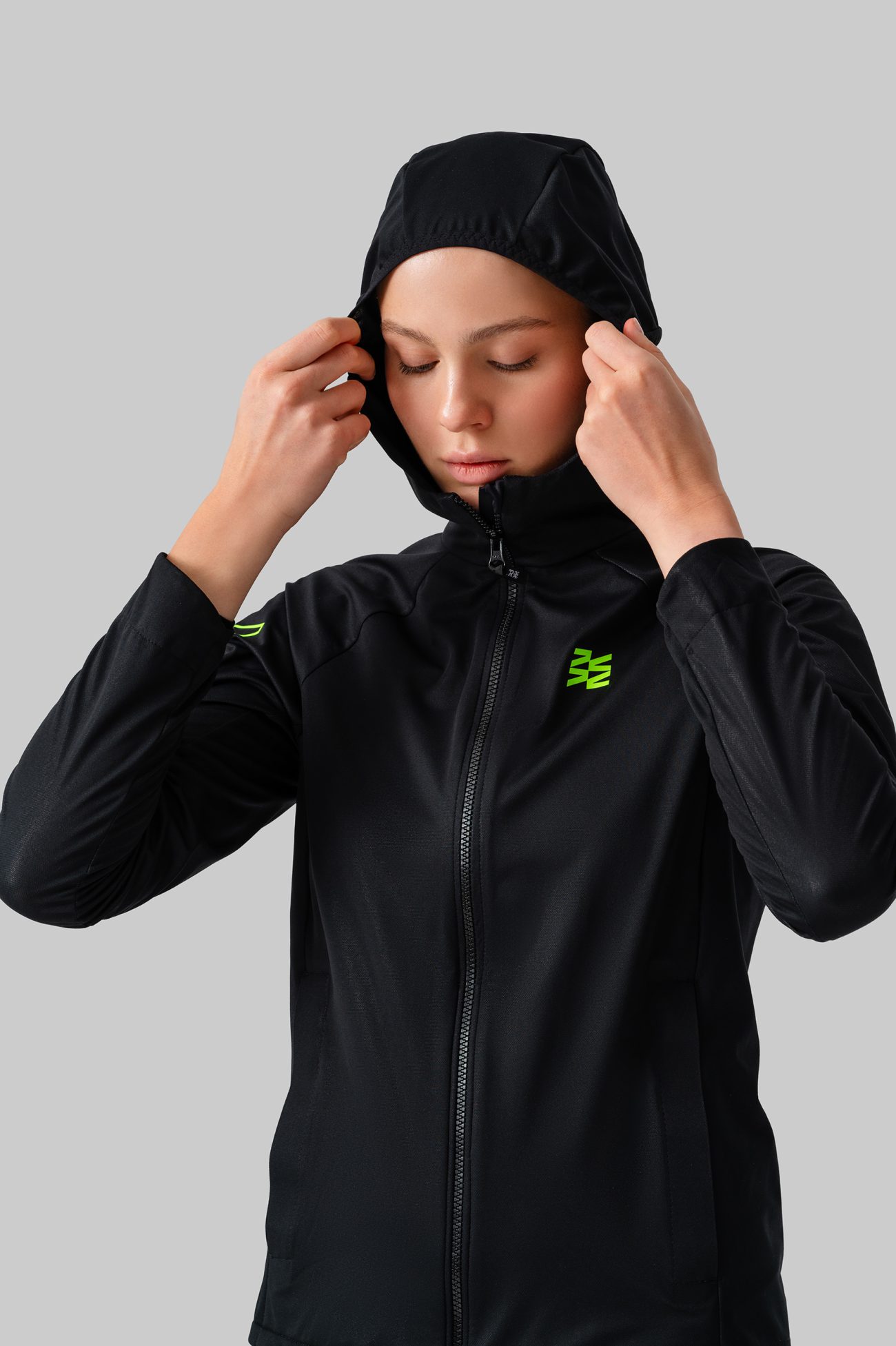 Женская Беговая Ветровка Practice Blacg