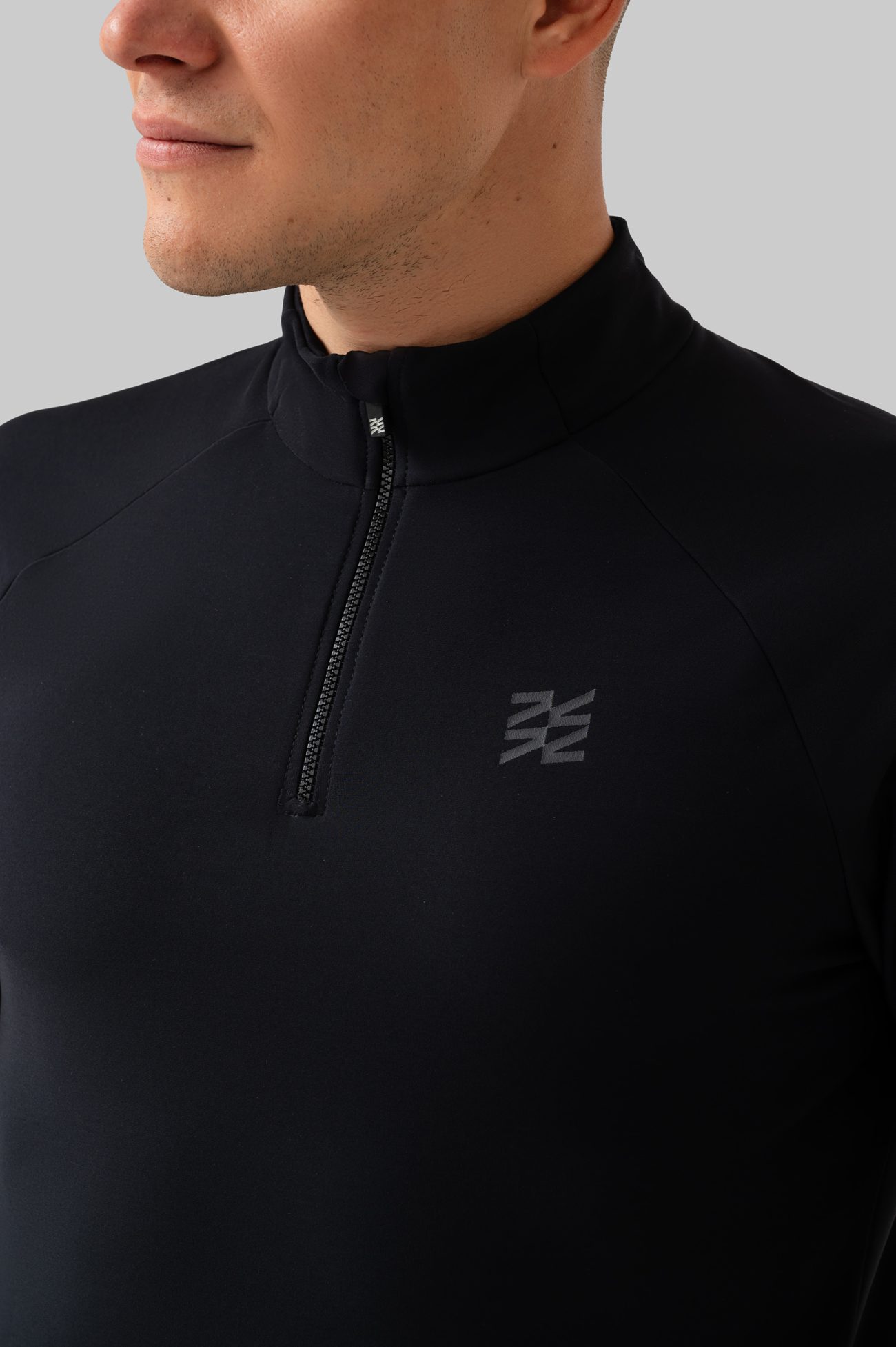 Мужской Беговой Утеплённый Лонгслив Practice Black