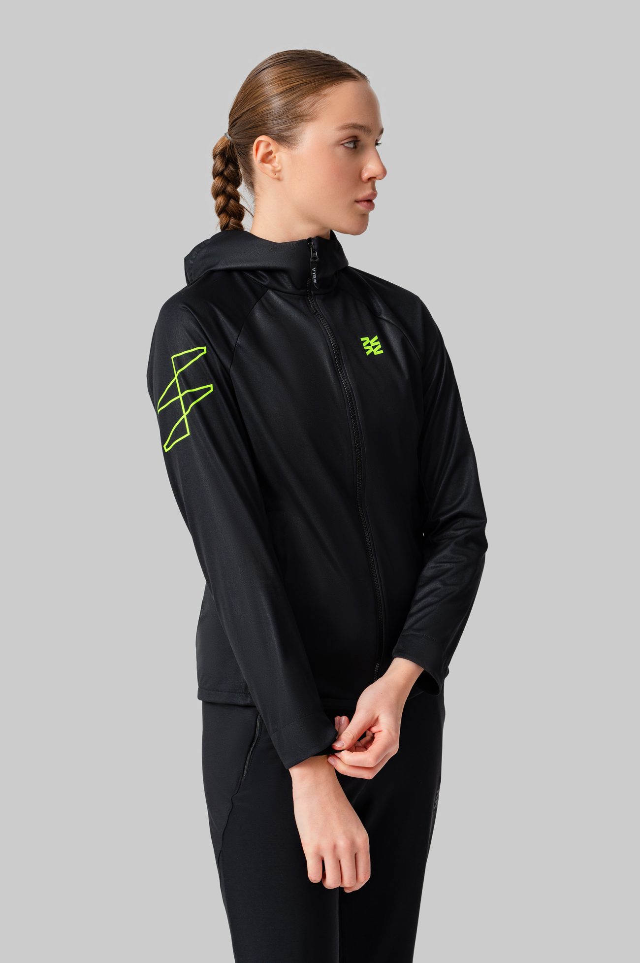 Женская Беговая Ветровка Practice Blacg