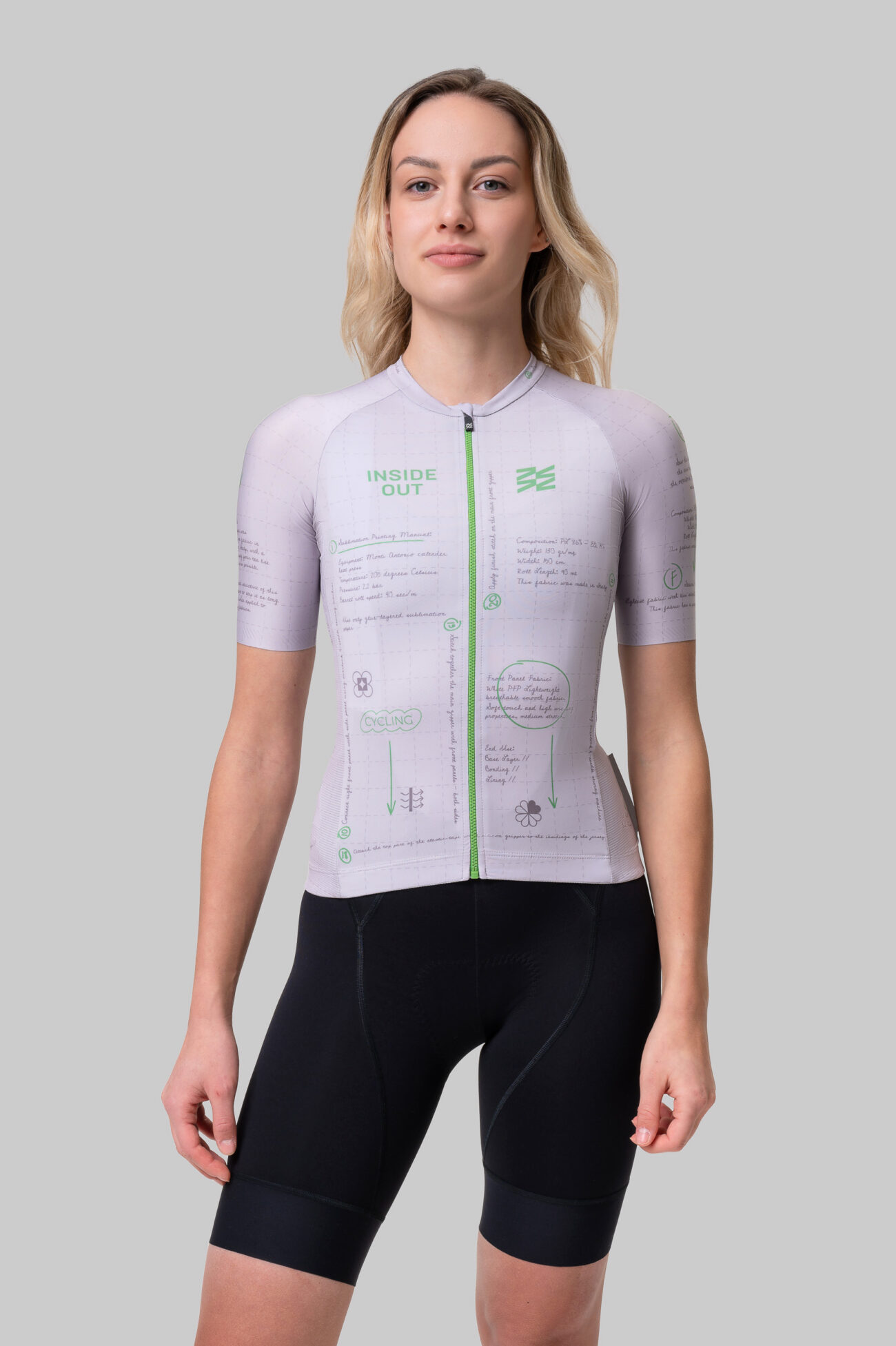 Женская Джерси Evolve Inside Out Green