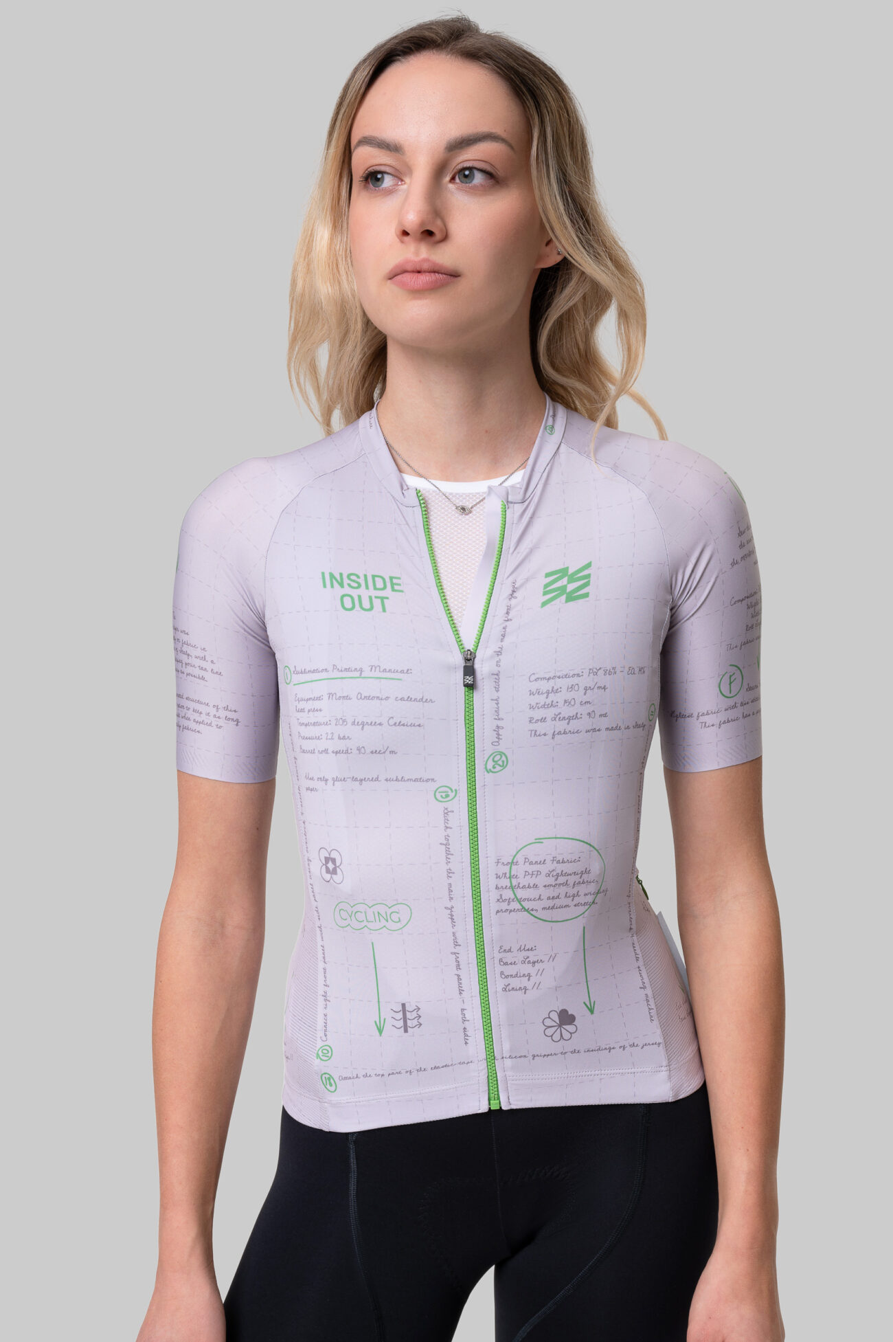 Женская Джерси Evolve Inside Out Green