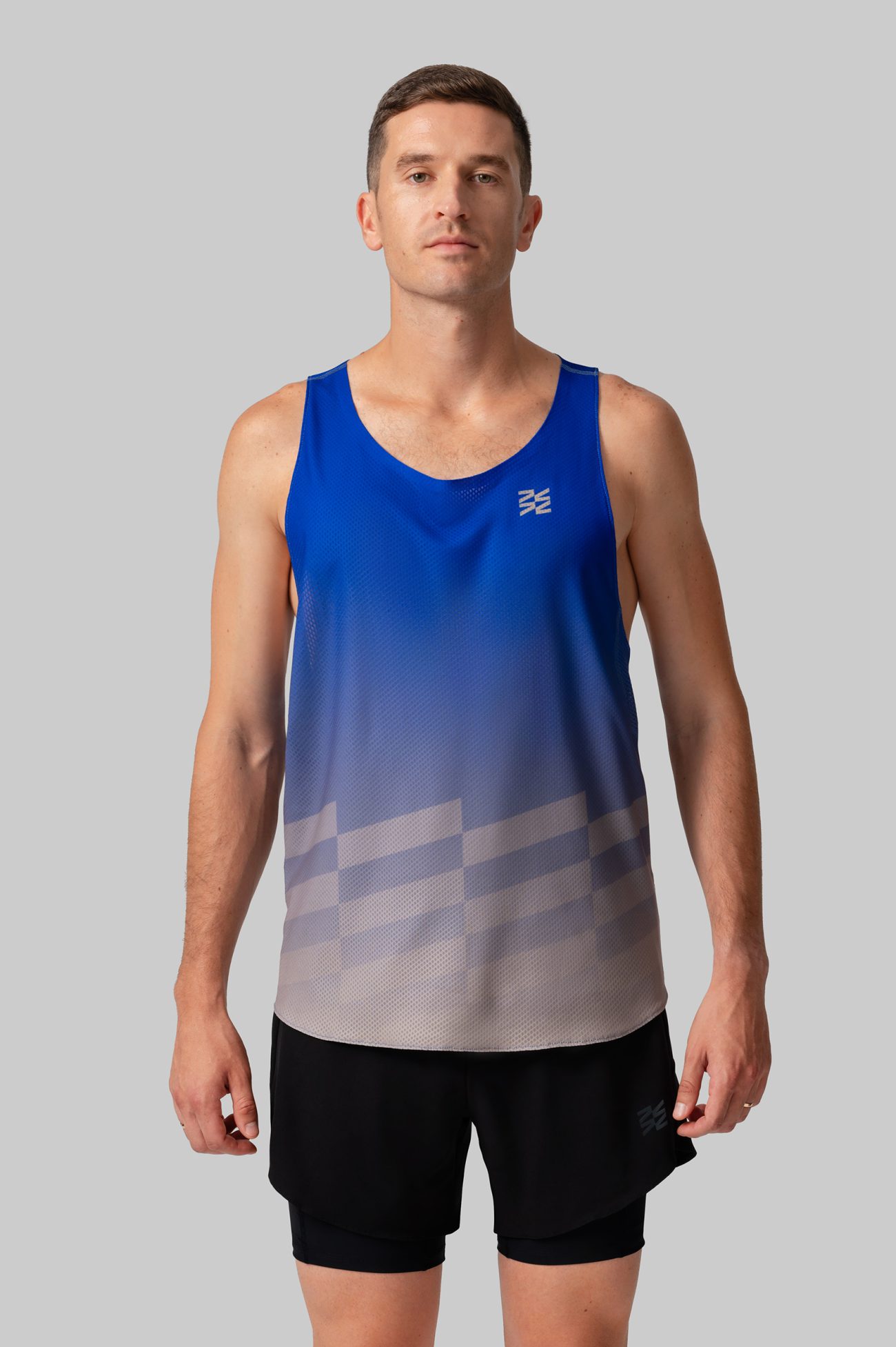 Мужская Беговая Майка Performance Blue Sunrise