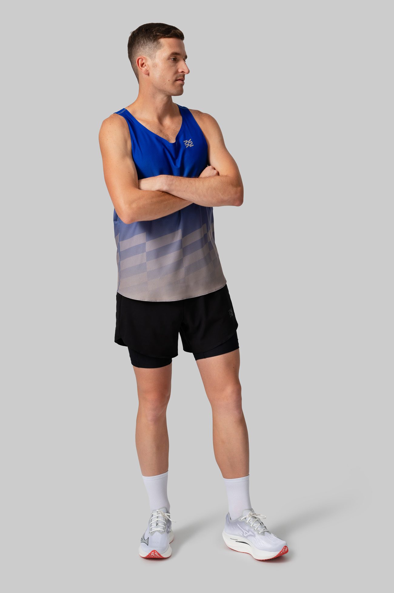 Мужская Беговая Майка Performance Blue Sunrise