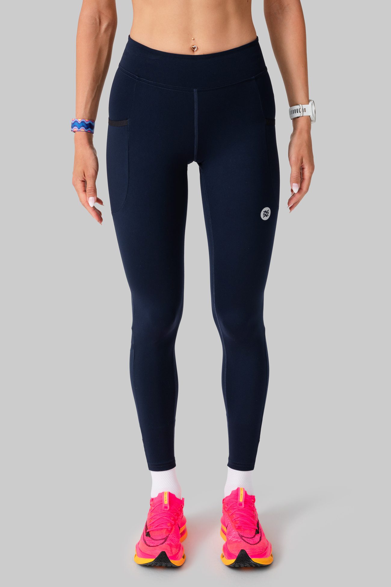 Женские Беговые Тайтсы Practice Navy