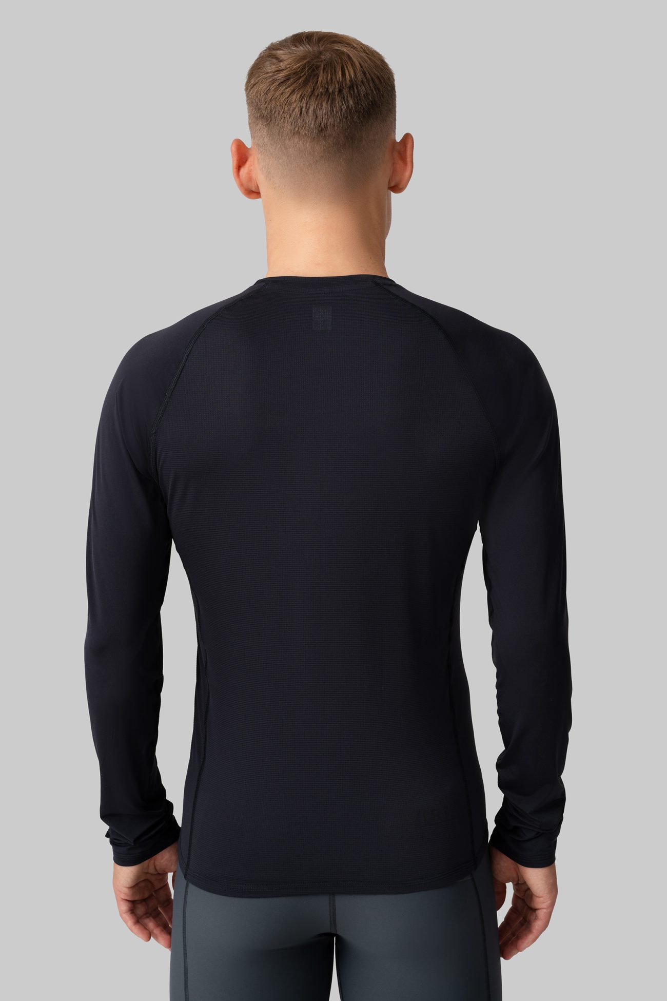 Мужской Беговой Лонгслив Practice Black