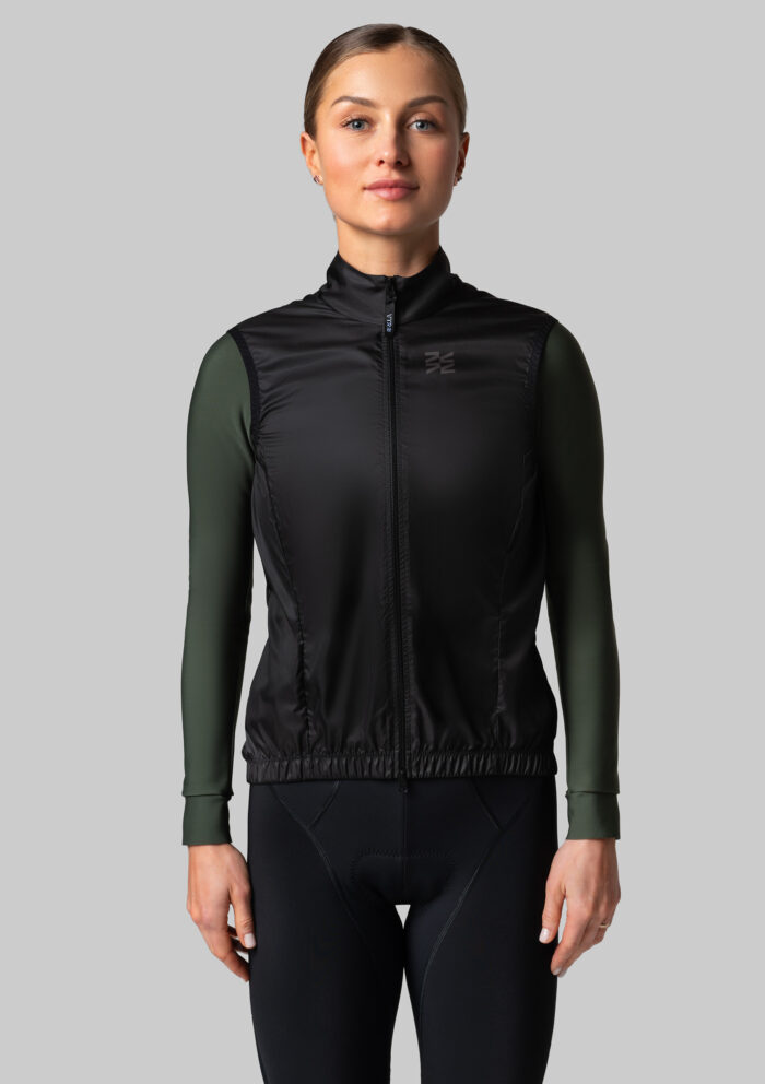 Женская Ветрозащитная Жилетка Black