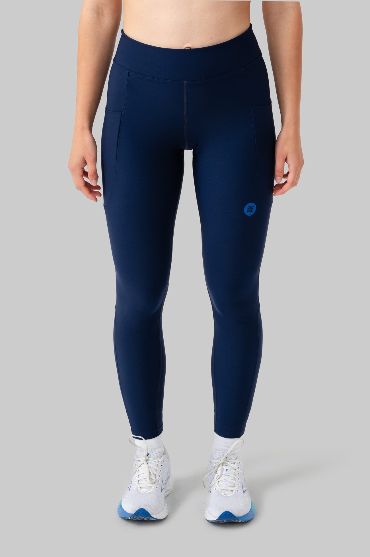 Женские Утеплённые Беговые Тайтсы Practice Navy
