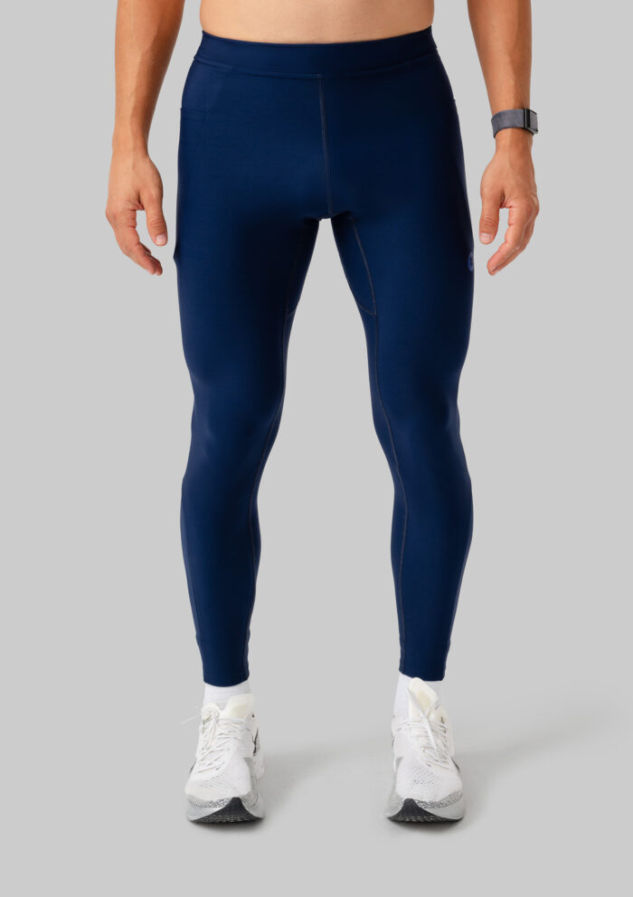 Мужские Утеплённые Беговые Тайтсы Practice Navy