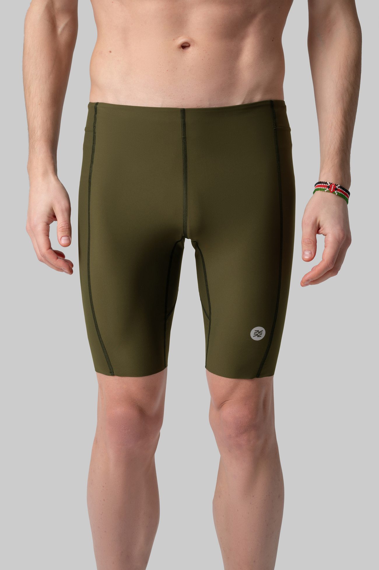 Мужские Беговые Халф-тайтсы Performance Olive