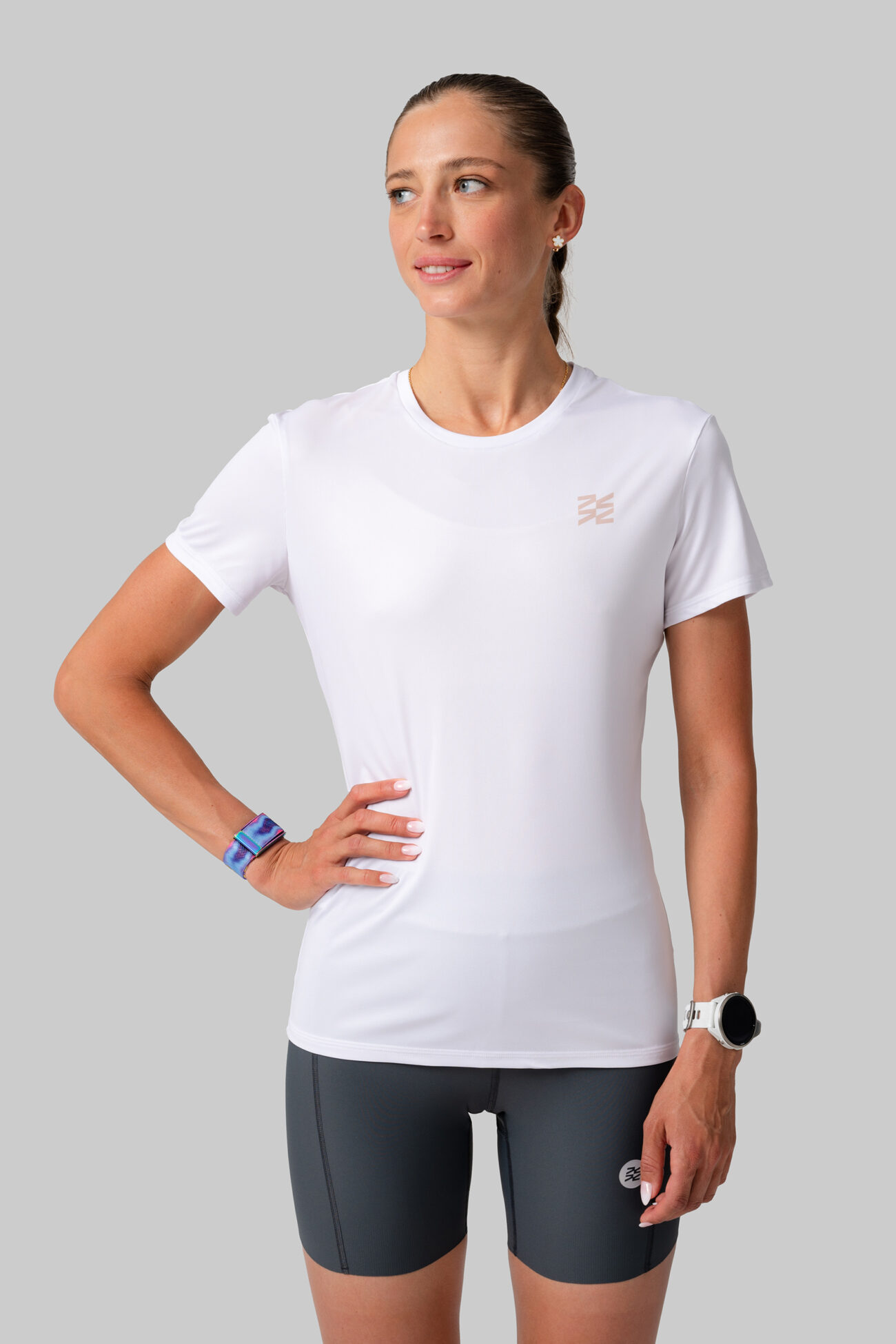 Женская Беговая Футболка Practice Relay Ivory