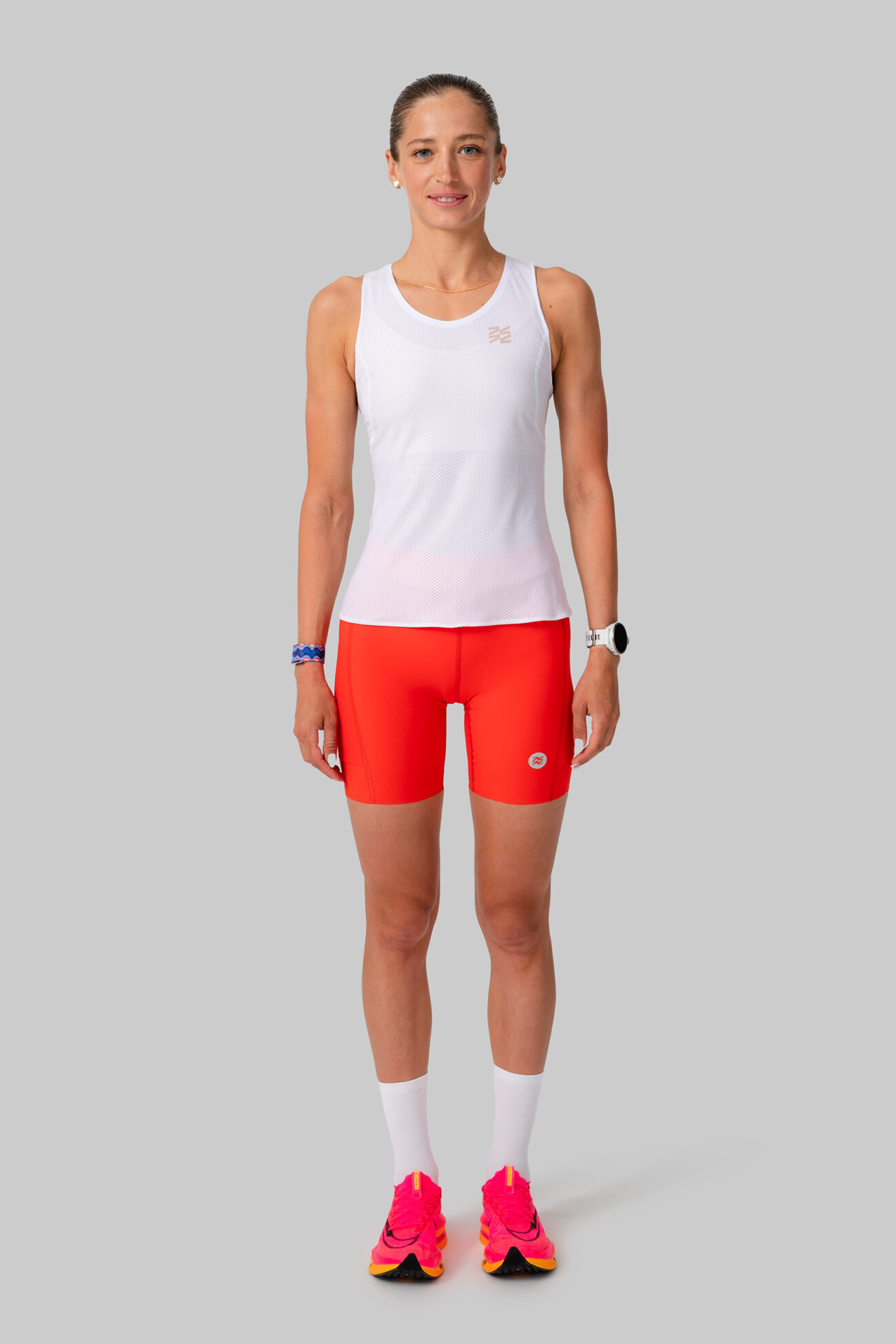 Женские Беговые Халф-тайтсы Cargo Orange