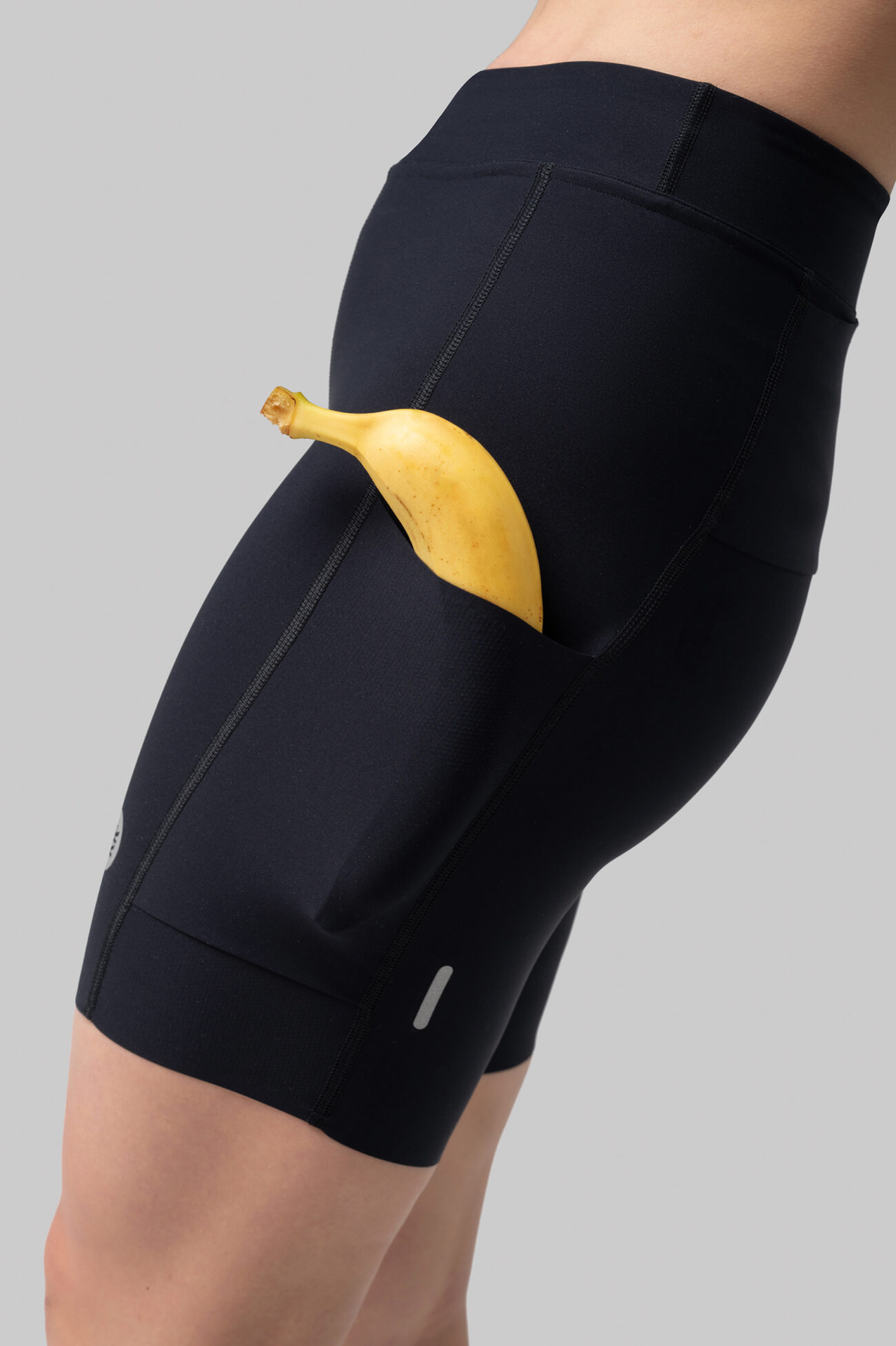 Женские Беговые Халф-тайтсы Cargo Black