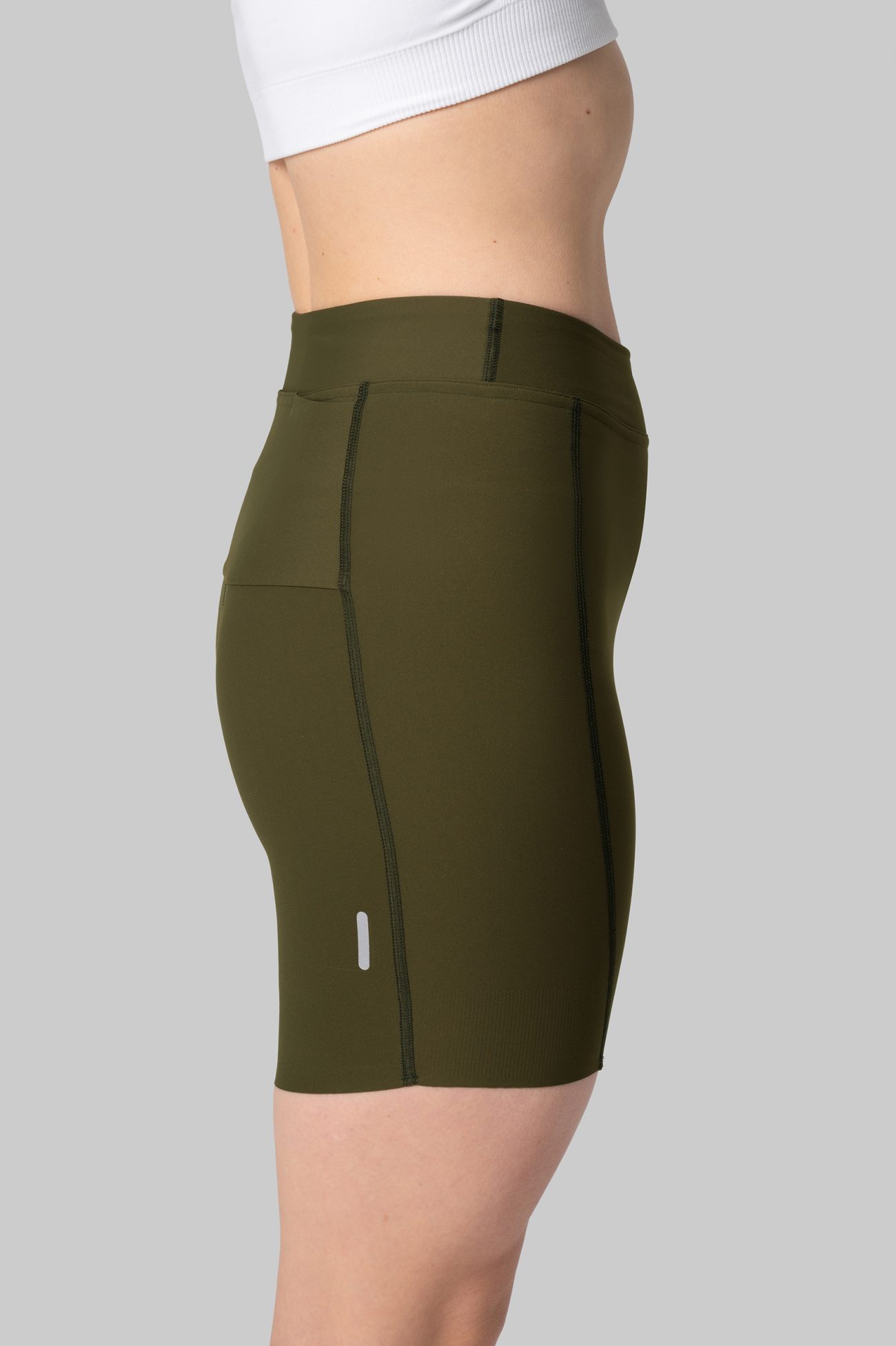 Женские Беговые Халф-тайтсы Performance Olive