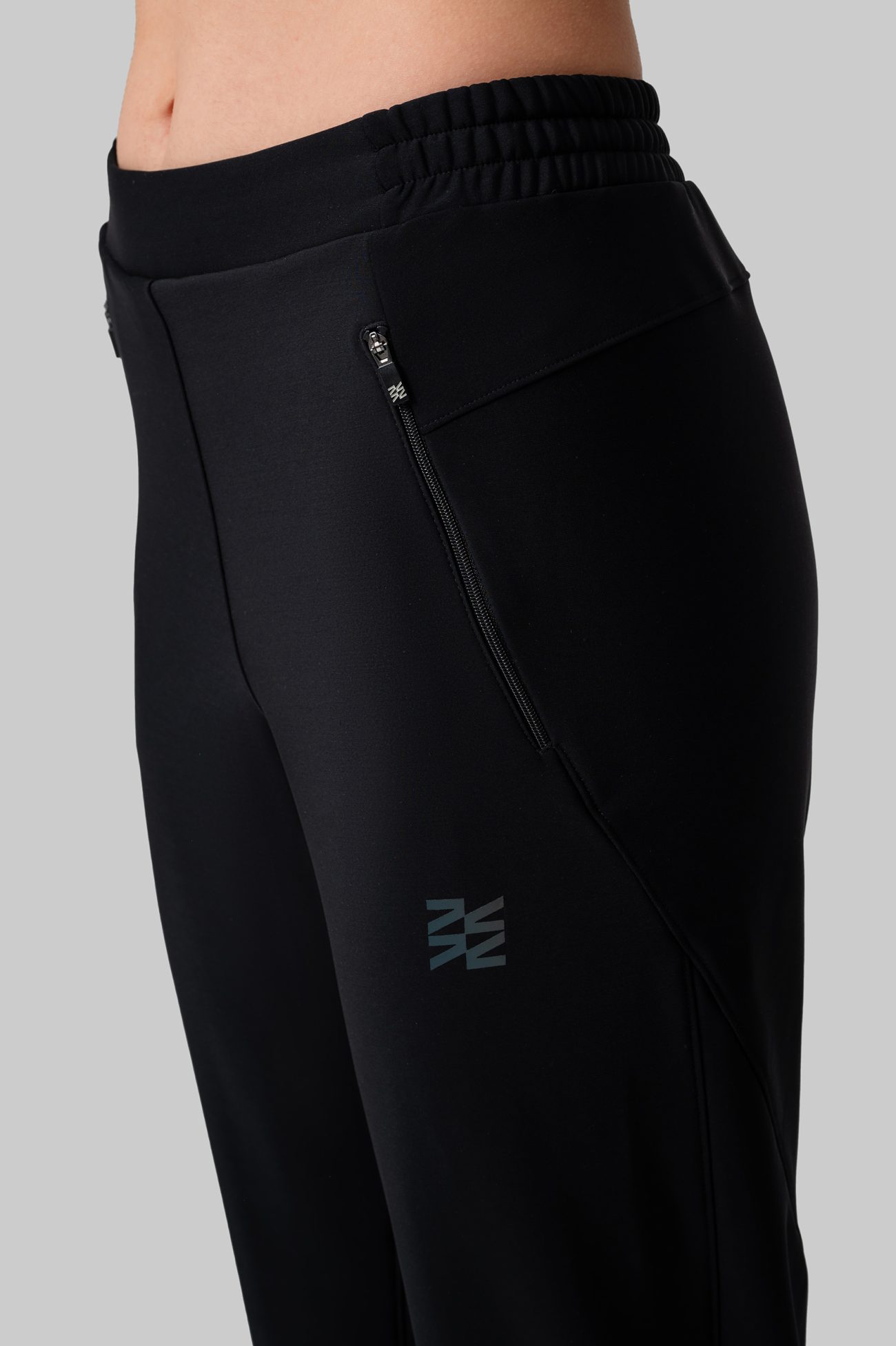 Женские Утеплённые Беговые Штаны Practice Black