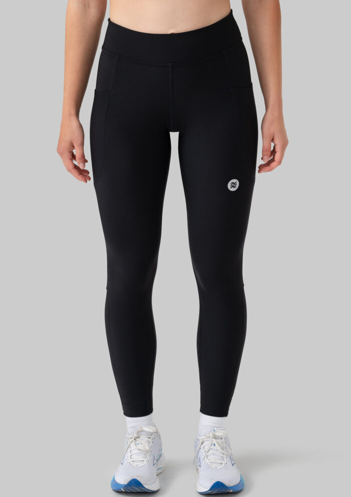 Женские Утеплённые Беговые Тайтсы Practice Black