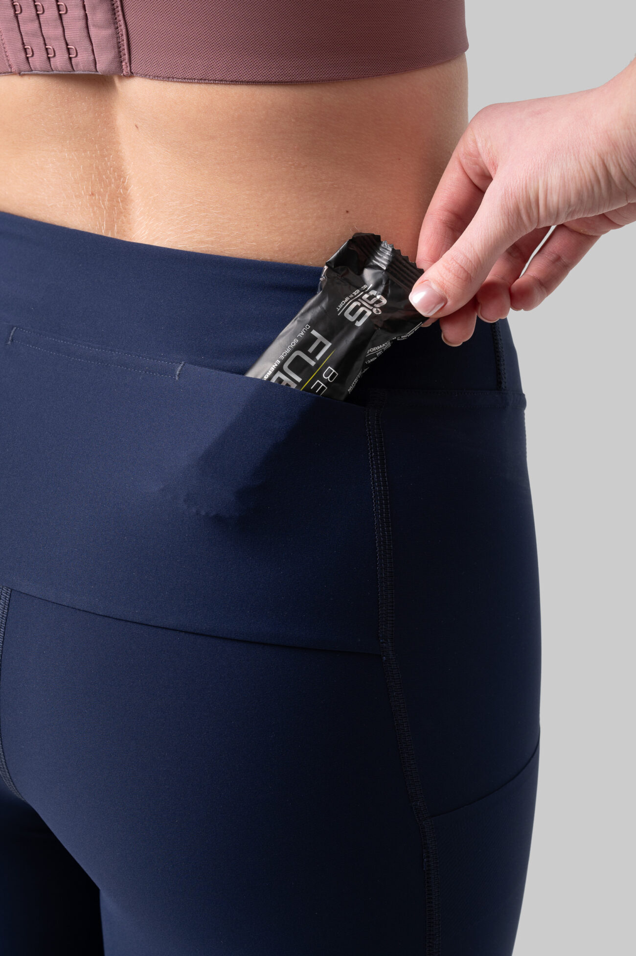 Женские Беговые Халф-тайтсы Cargo Navy