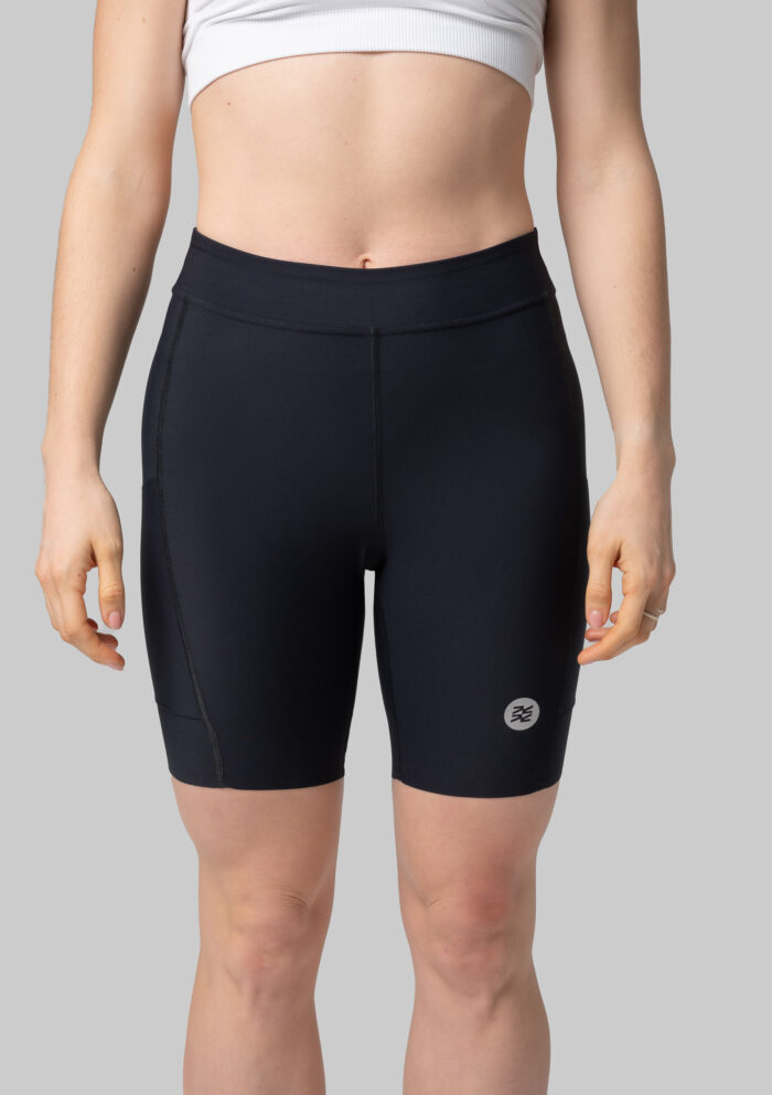 Женские Беговые Халф-тайтсы Cargo Black