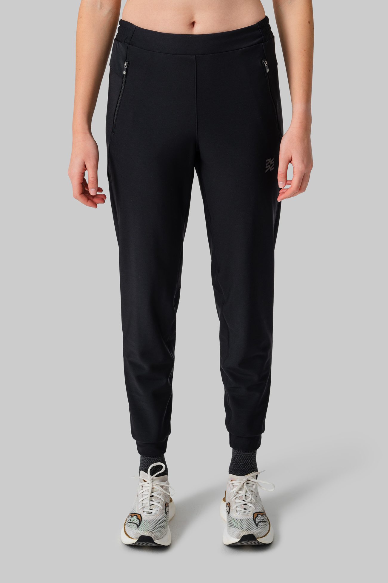 Женские Утеплённые Беговые Штаны Practice Black