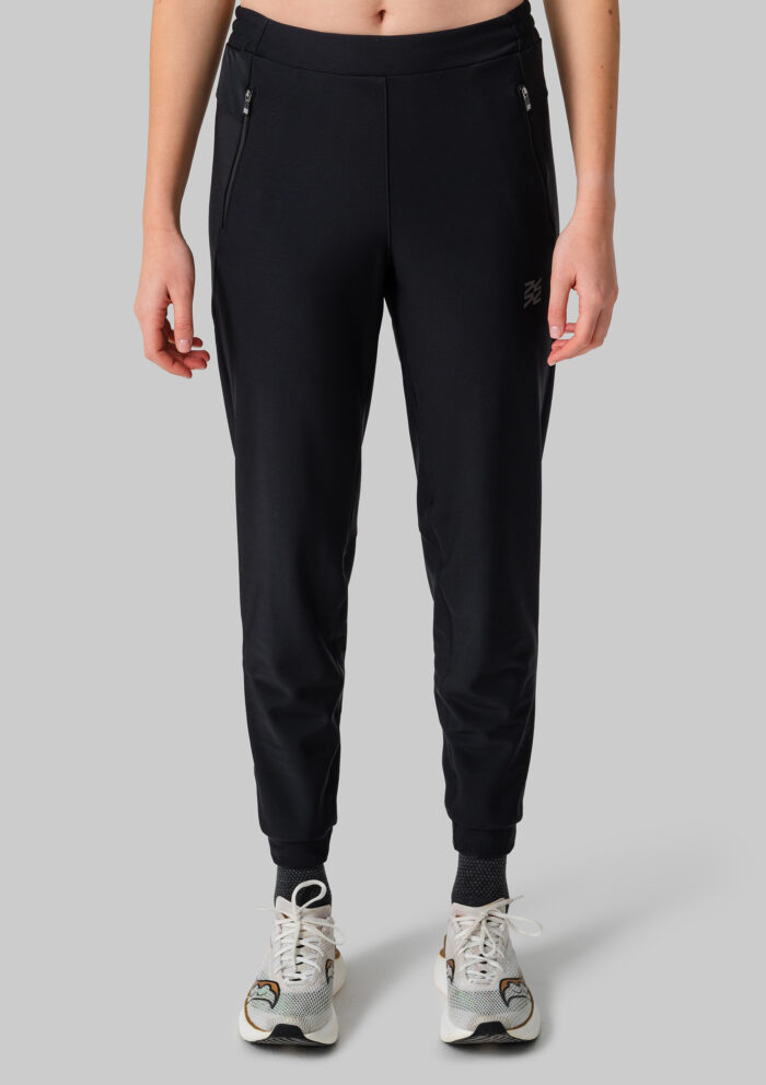 Женские Утеплённые Беговые Штаны Practice Black