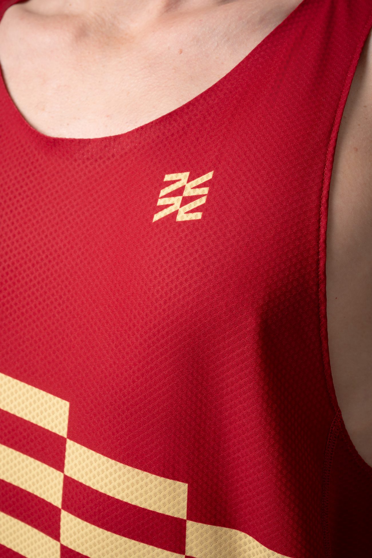 Мужская Беговая Майка Performance Relay Maroon