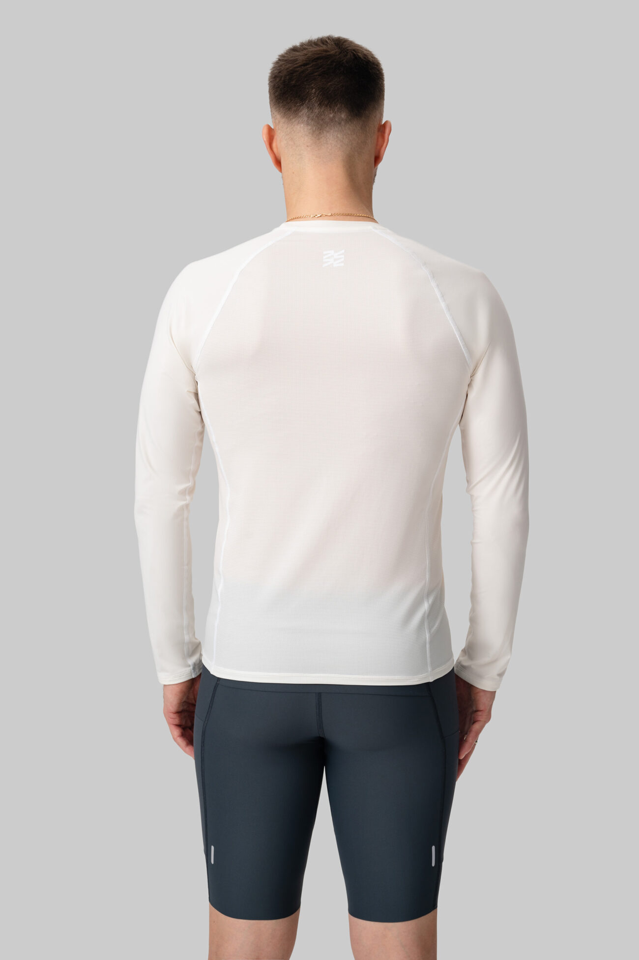 Мужской Беговой Лонгслив Practice White