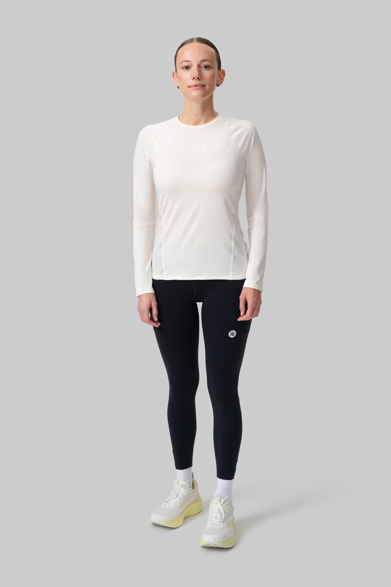 Женский Беговой Лонгслив Practice White