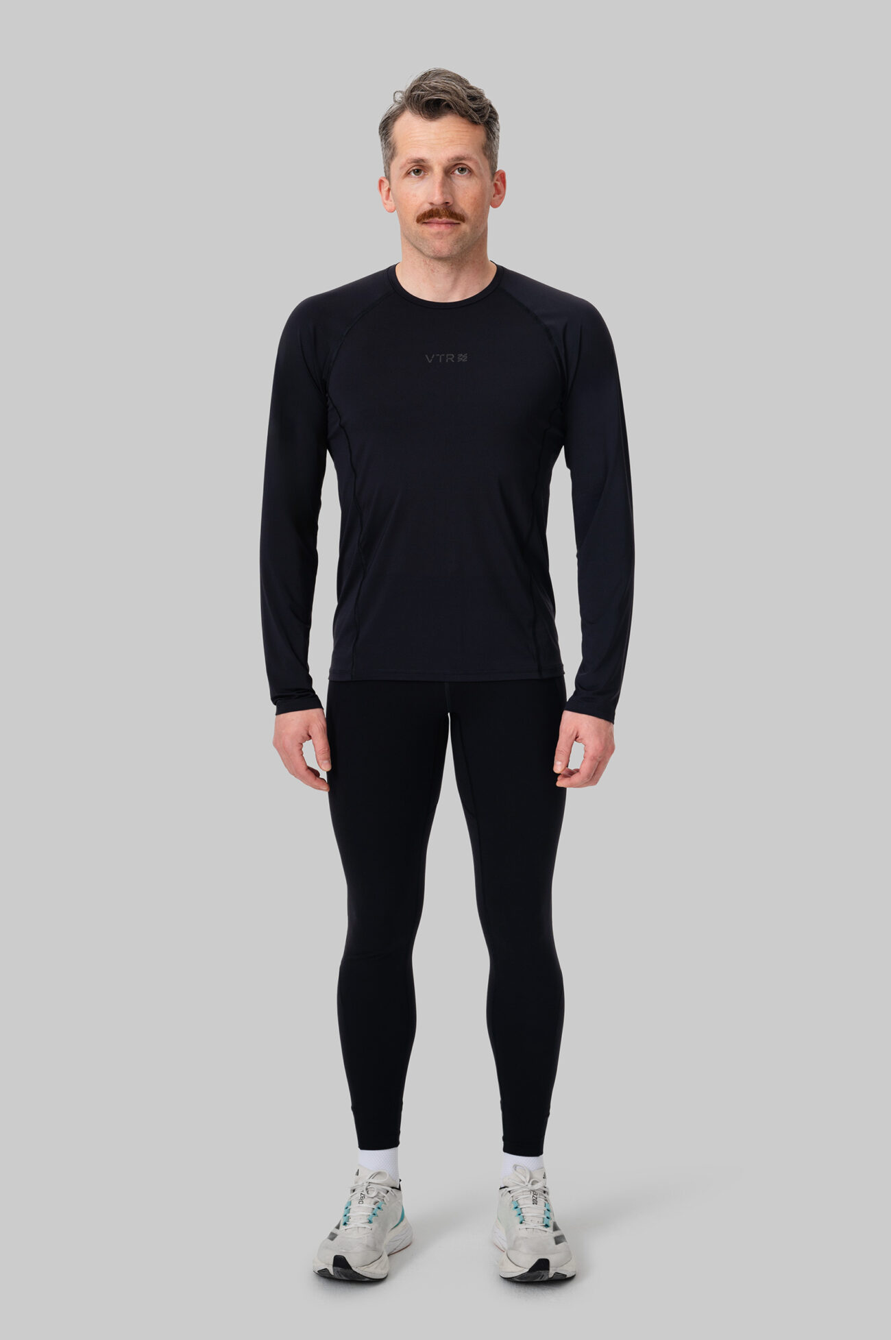 Мужской Беговой Лонгслив Practice Black