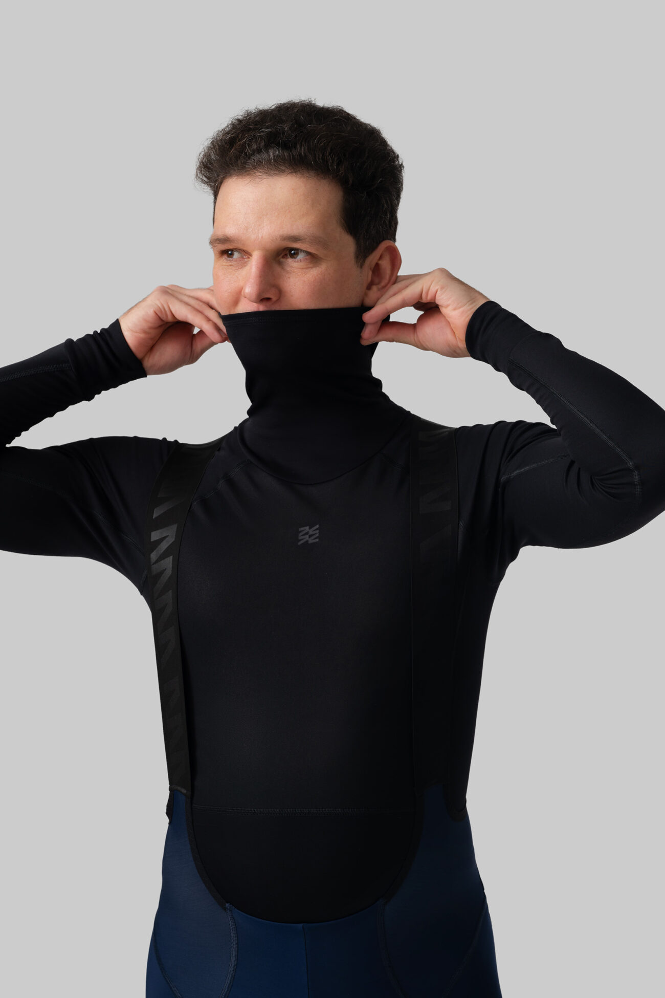 Мужской Мерино Базовый Слой с Длинным Рукавом Progress Black