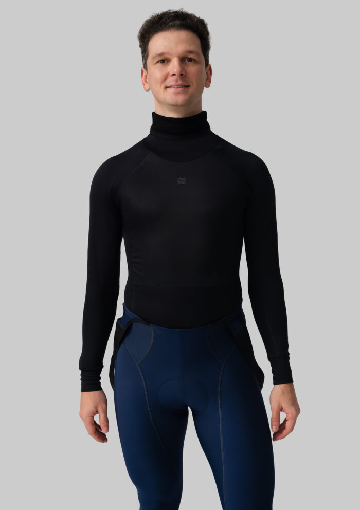 Мужской Мерино Базовый Слой с Длинным Рукавом Progress Black