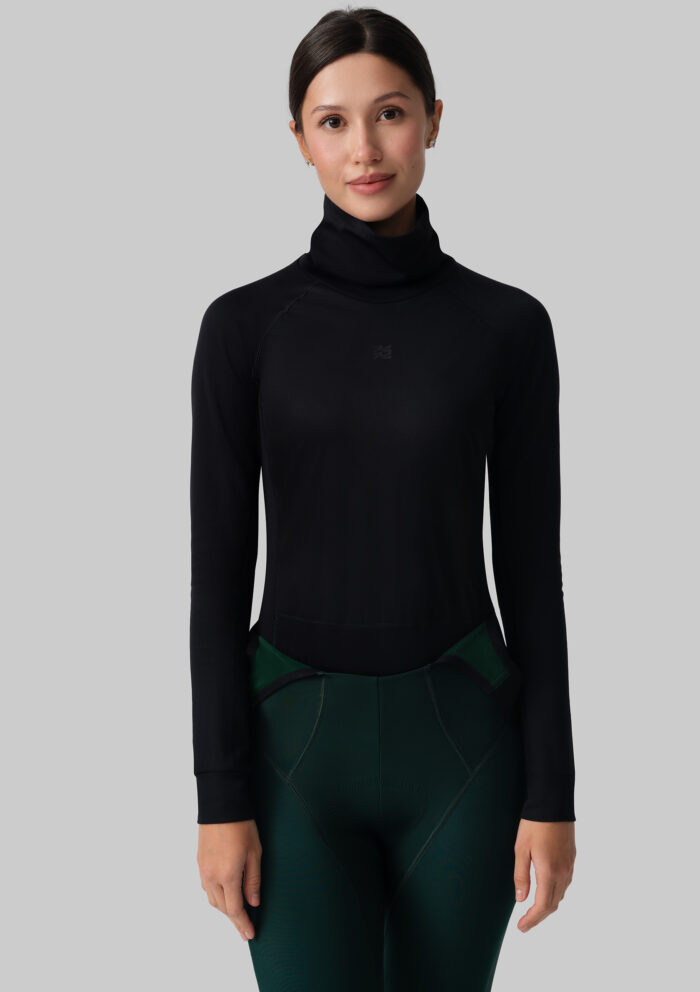 Женский Мерино Базовый Слой с Длинным Рукавом Progress Black