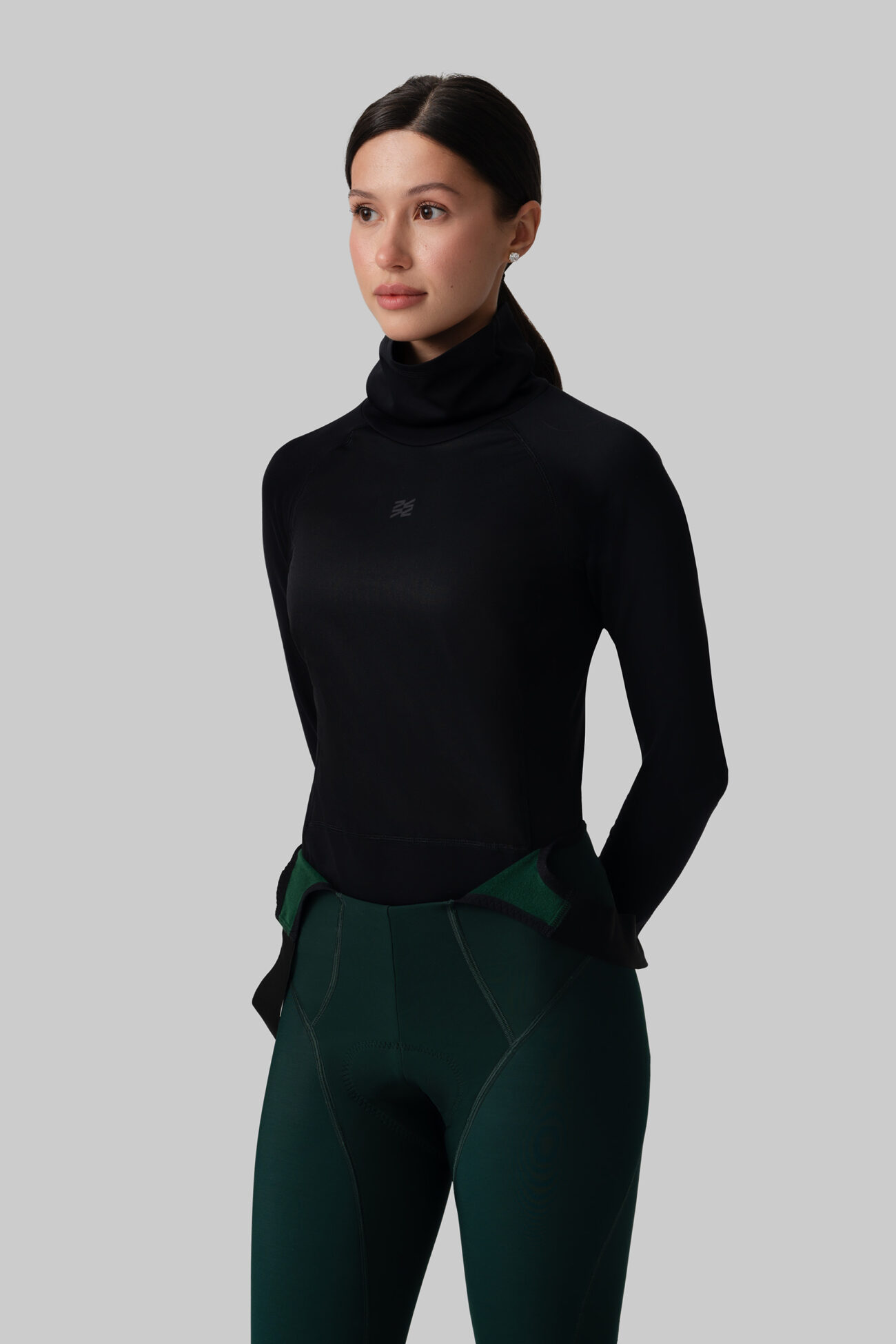 Женский Мерино Базовый Слой с Длинным Рукавом Progress Black