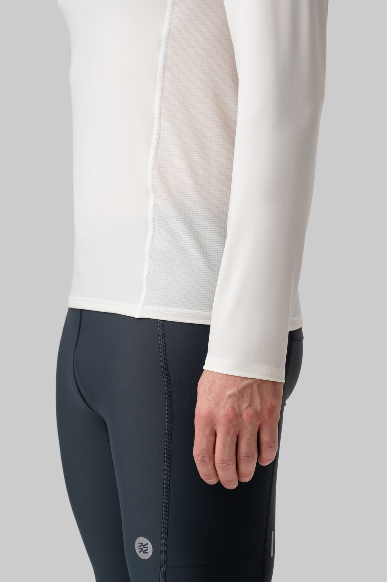 Мужской Беговой Лонгслив Practice White