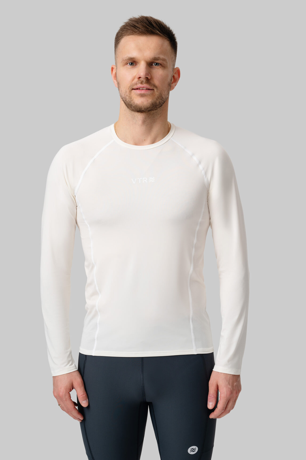 Мужской Беговой Лонгслив Practice White