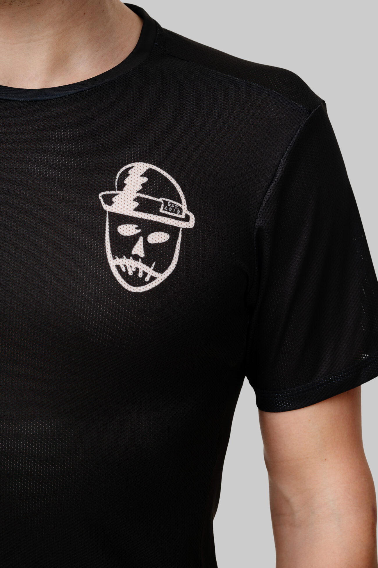 Мужская Беговая Футболка VTR x ZELRUN Voodoo Dude Gray