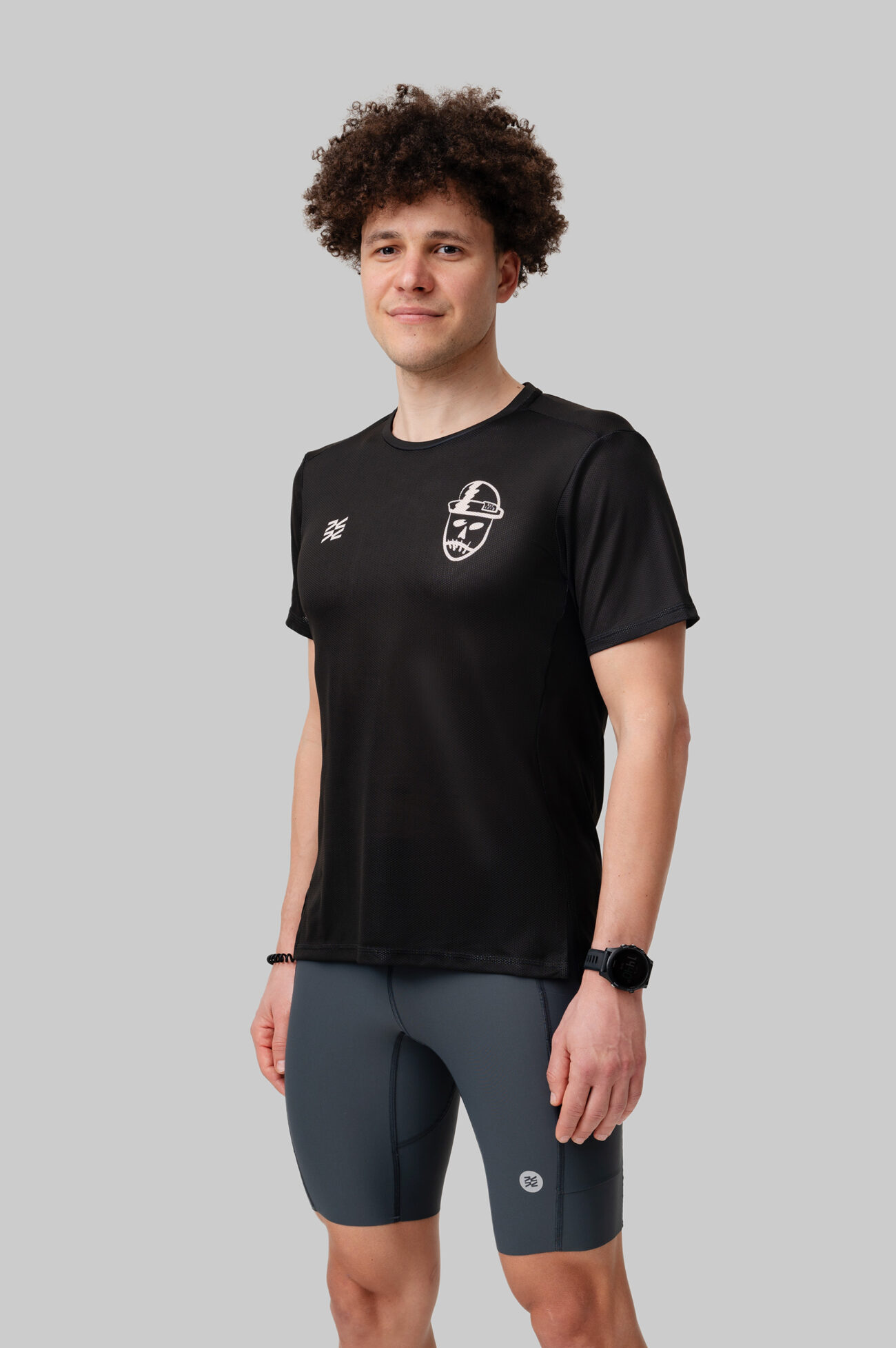 Мужская Беговая Футболка VTR x ZELRUN Voodoo Dude Gray