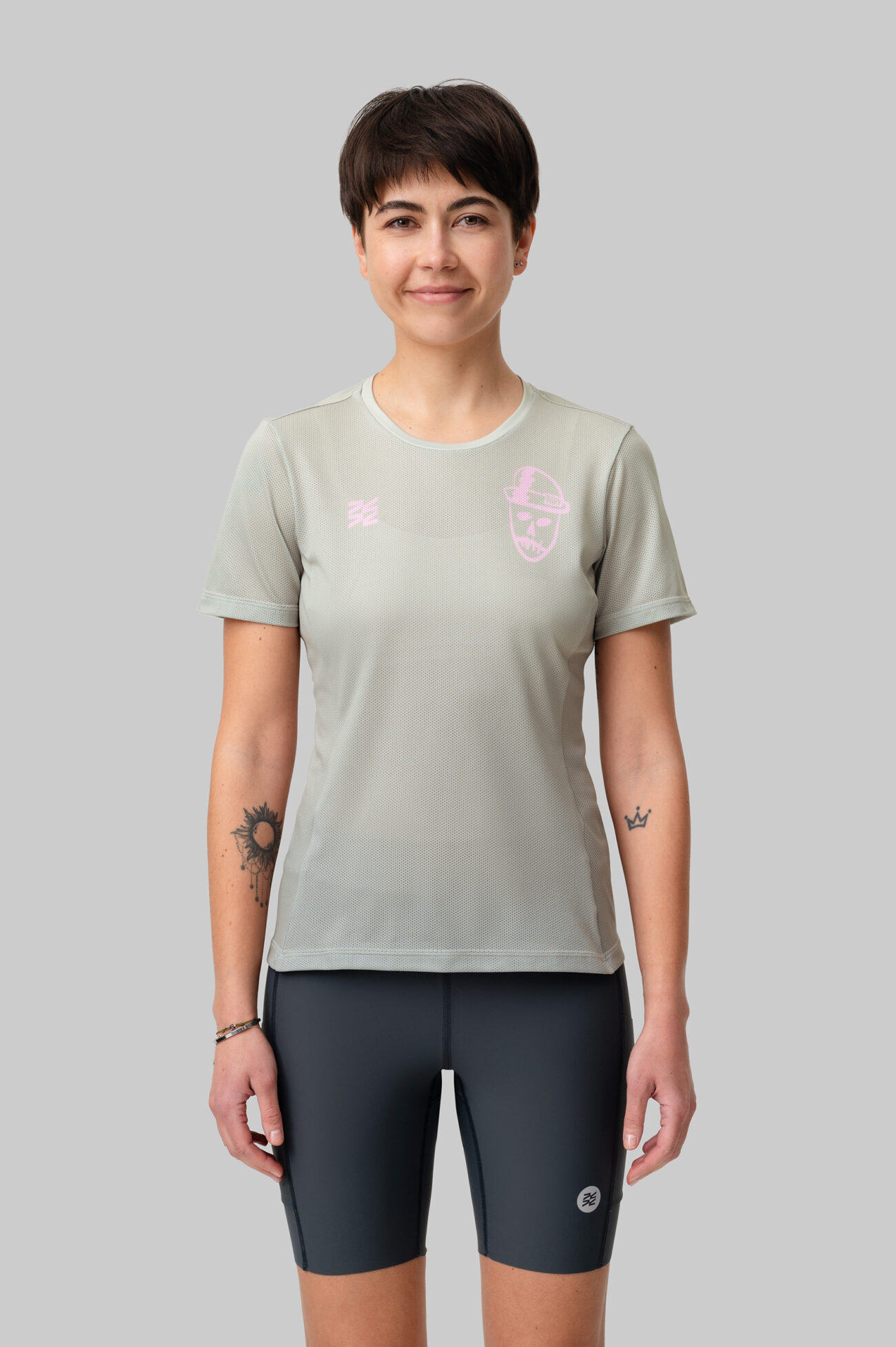 Женская Беговая Футболка VTR x ZELRUN Voodoo Dude Pink