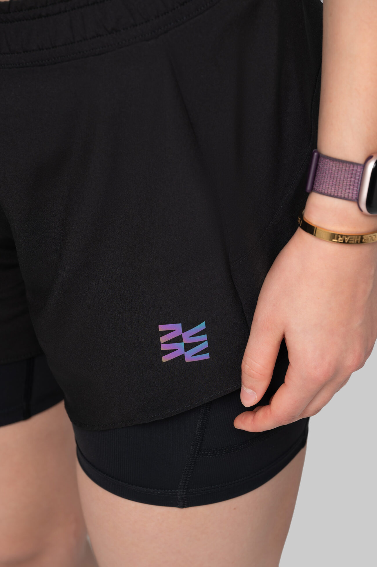 Женские Беговые Шорты Practice Black