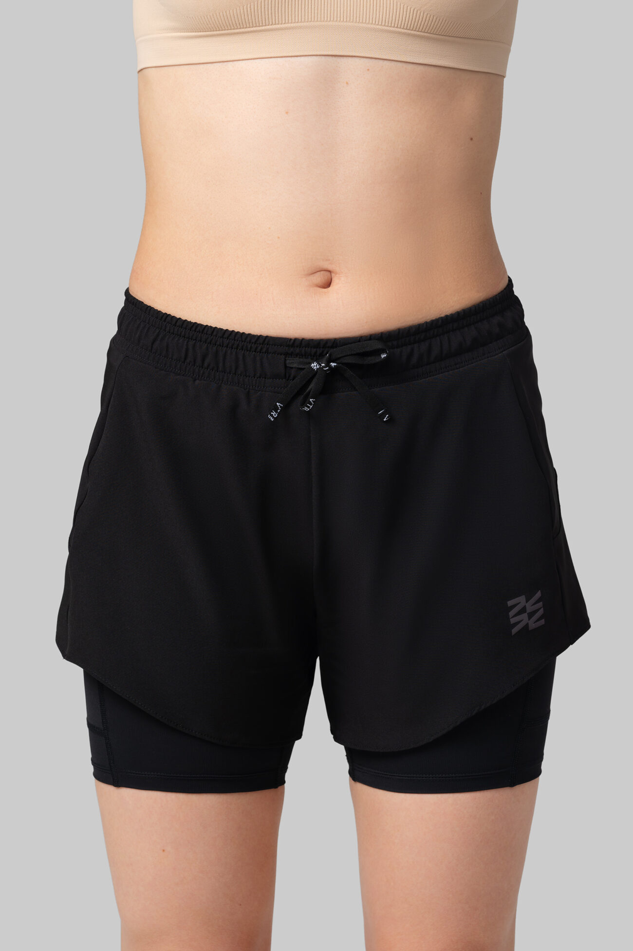 Женские Беговые Шорты Practice Black