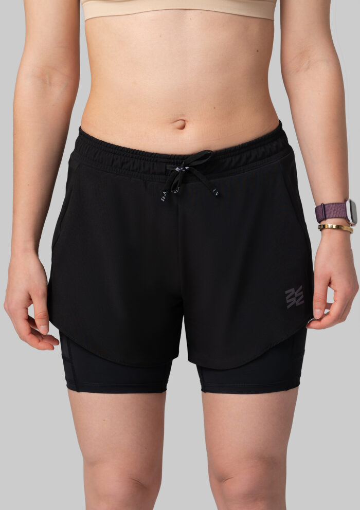 Женские Беговые Шорты Practice Black