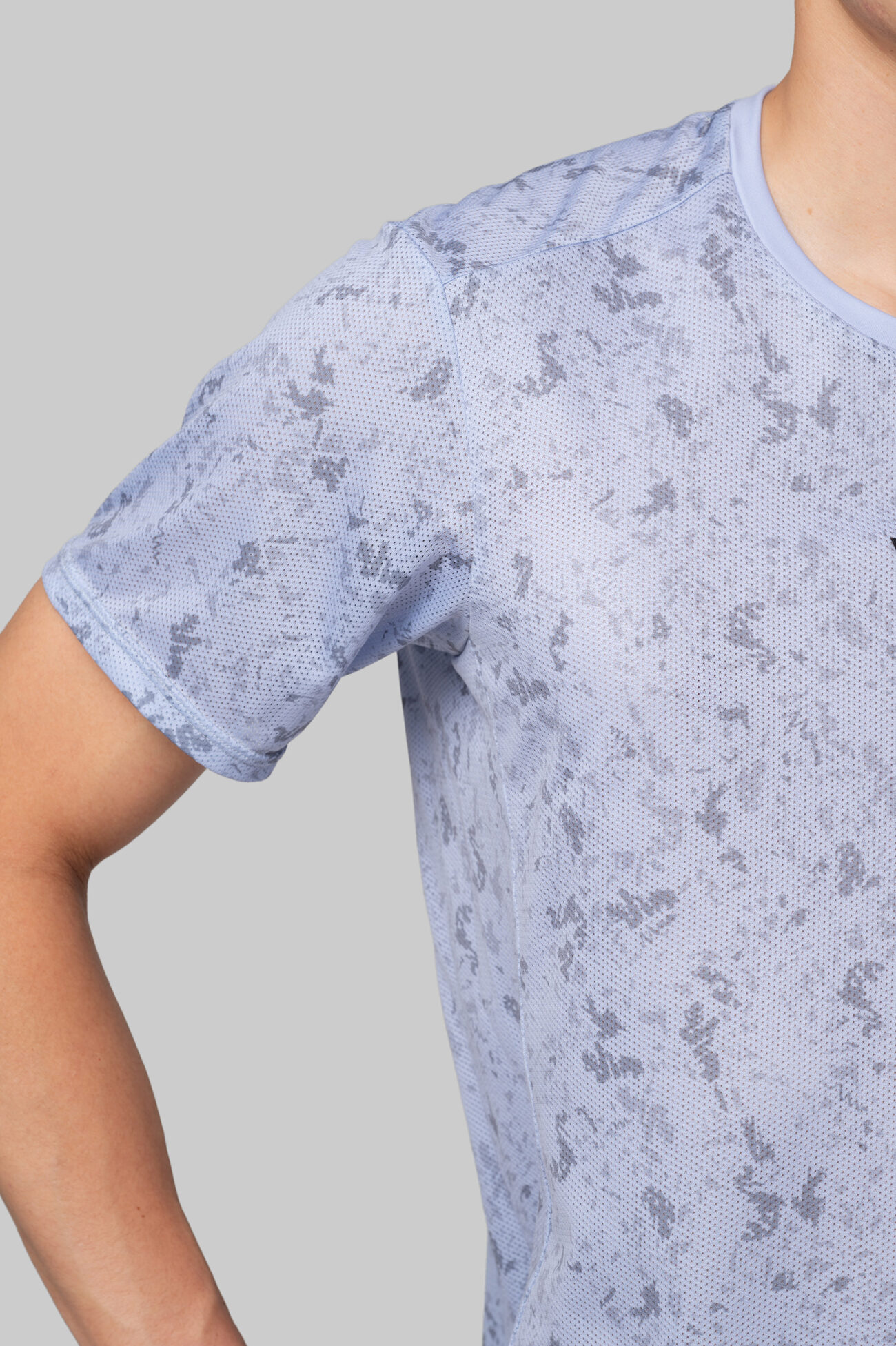 Мужская Беговая Футболка Performance Blue Bloom