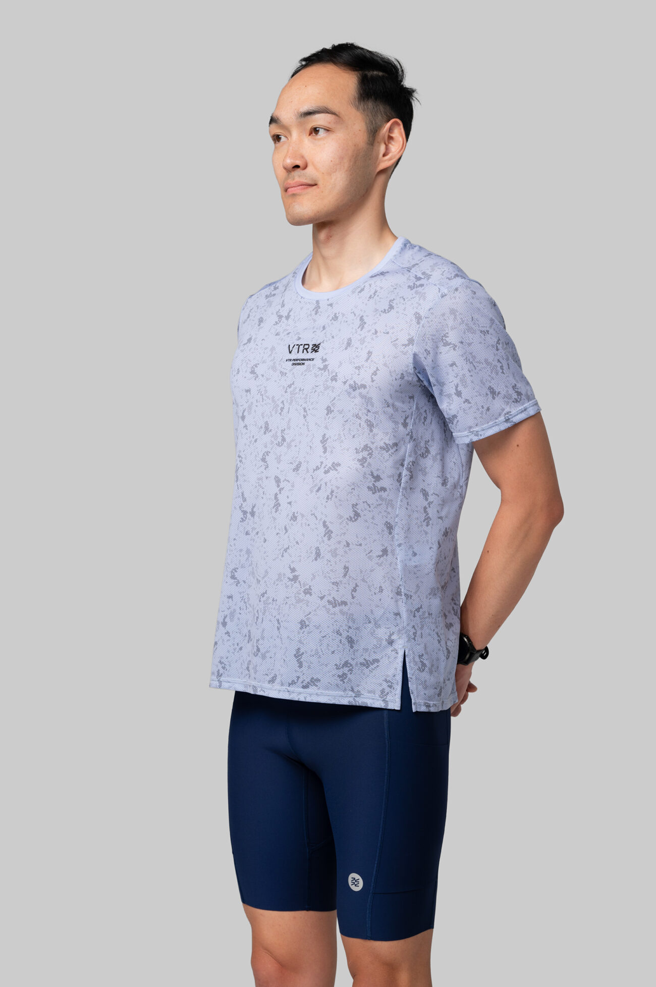 Мужская Беговая Футболка Performance Blue Bloom