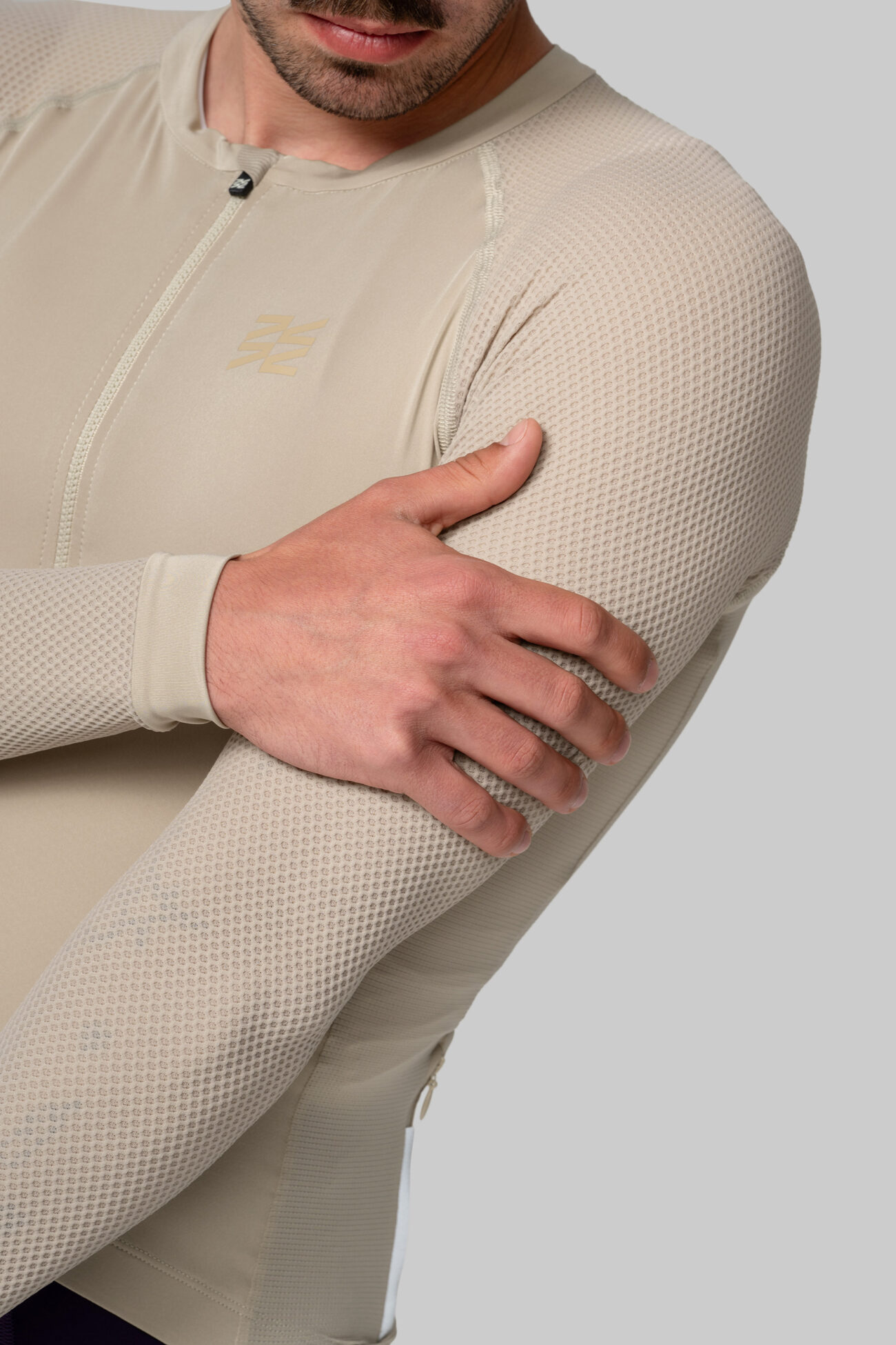 Мужская Джерси с Длинным Рукавом Evolve Simply Taupe