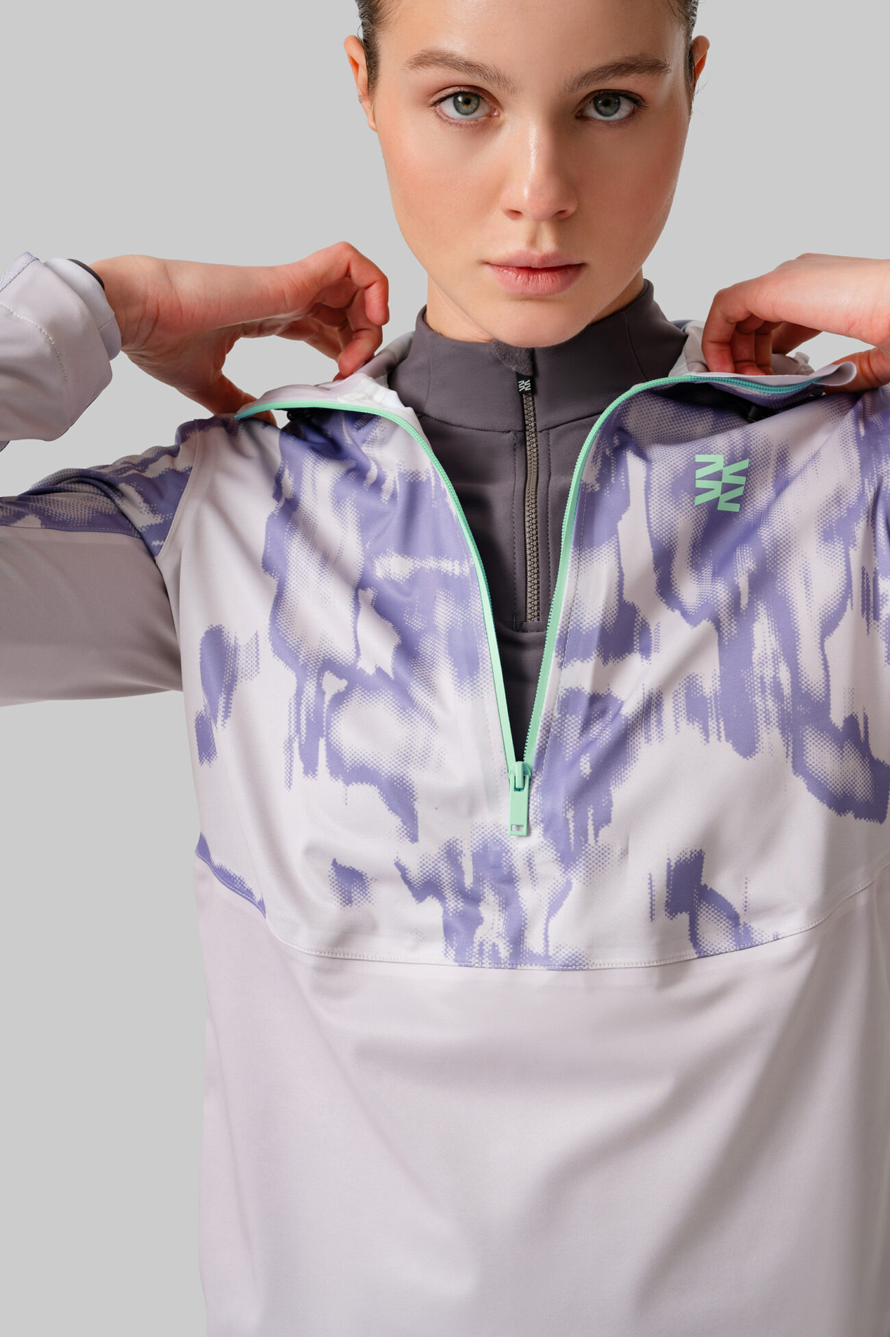 Женский Беговой Анорак Practice Lavender Sand