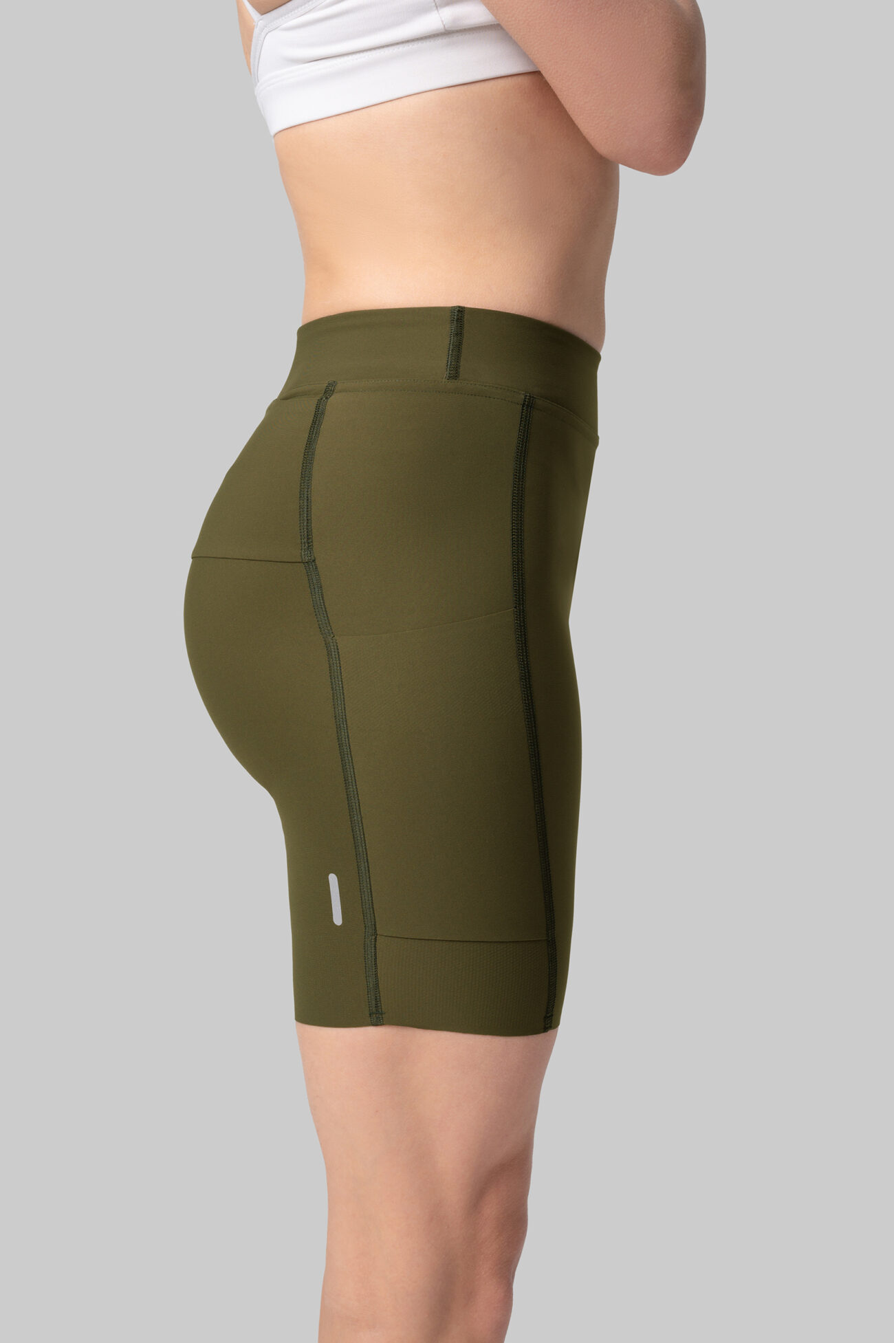 Женские Беговые Халф-тайтсы Cargo Olive