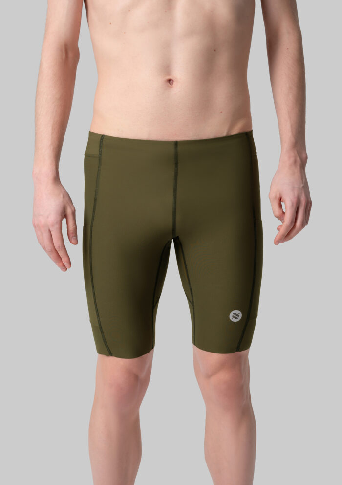 Мужские Беговые Халф-тайтсы Cargo Olive