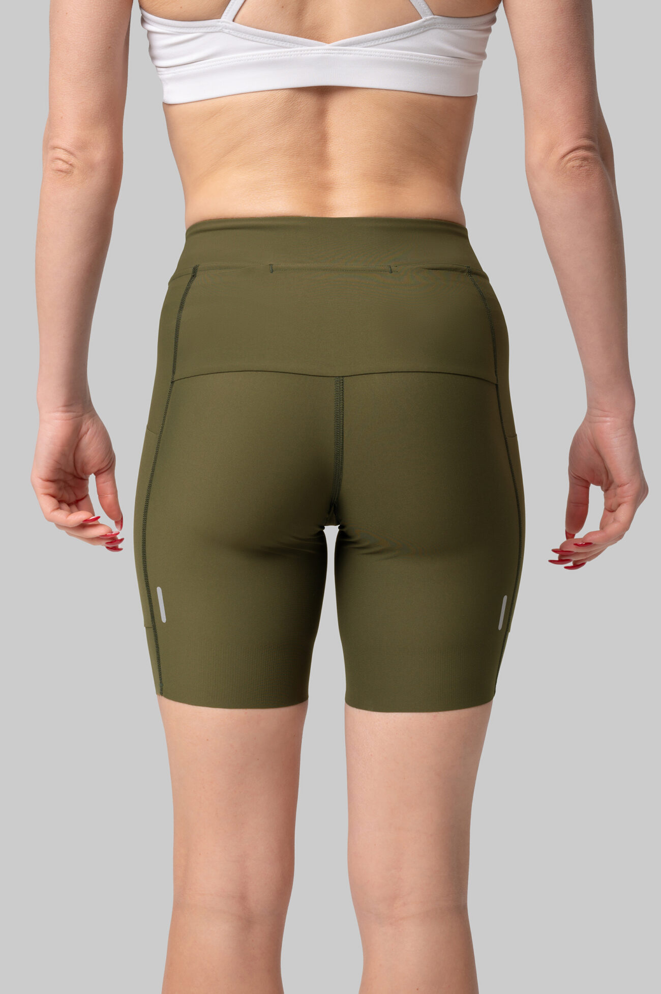 Женские Беговые Халф-тайтсы Cargo Olive