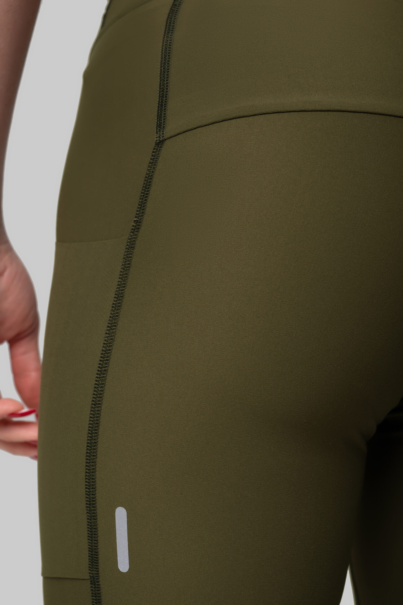 Женские Беговые Халф-тайтсы Cargo Olive