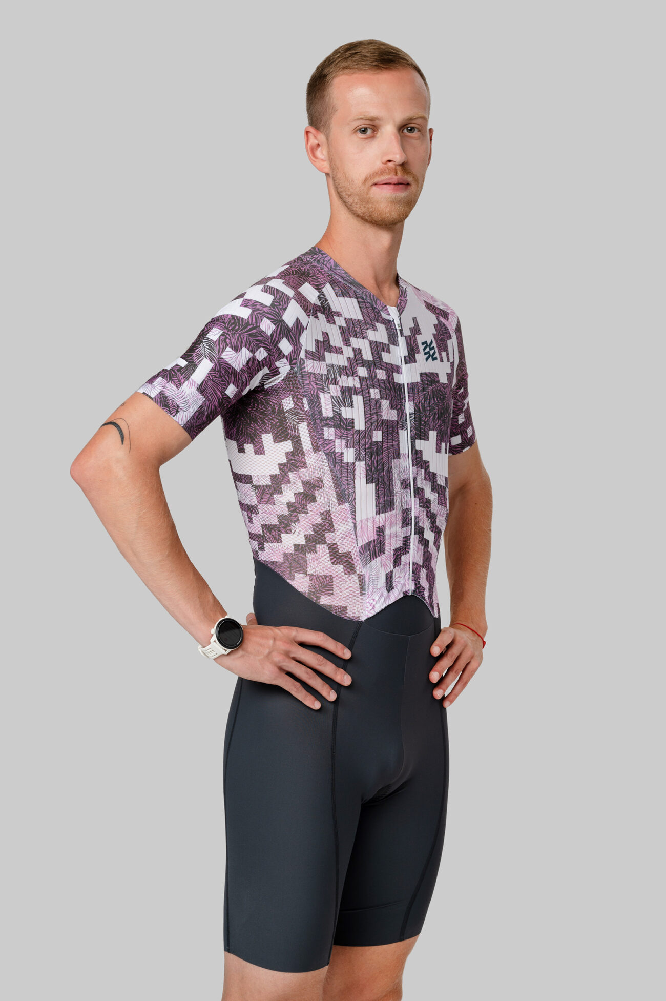 Мужской Трисьют для длинных дистанций Progress Grape Maze