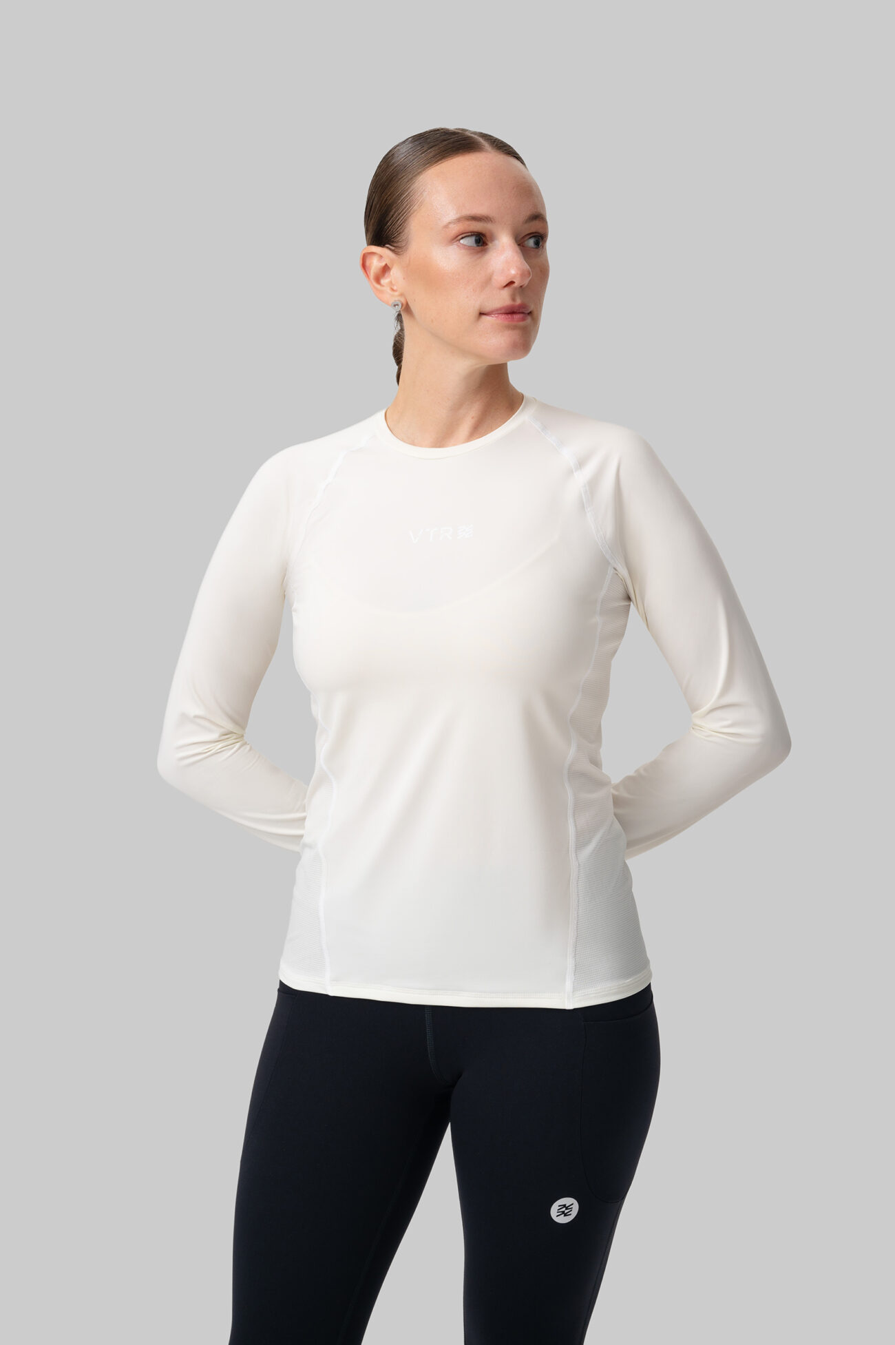 Женский Беговой Лонгслив Practice White